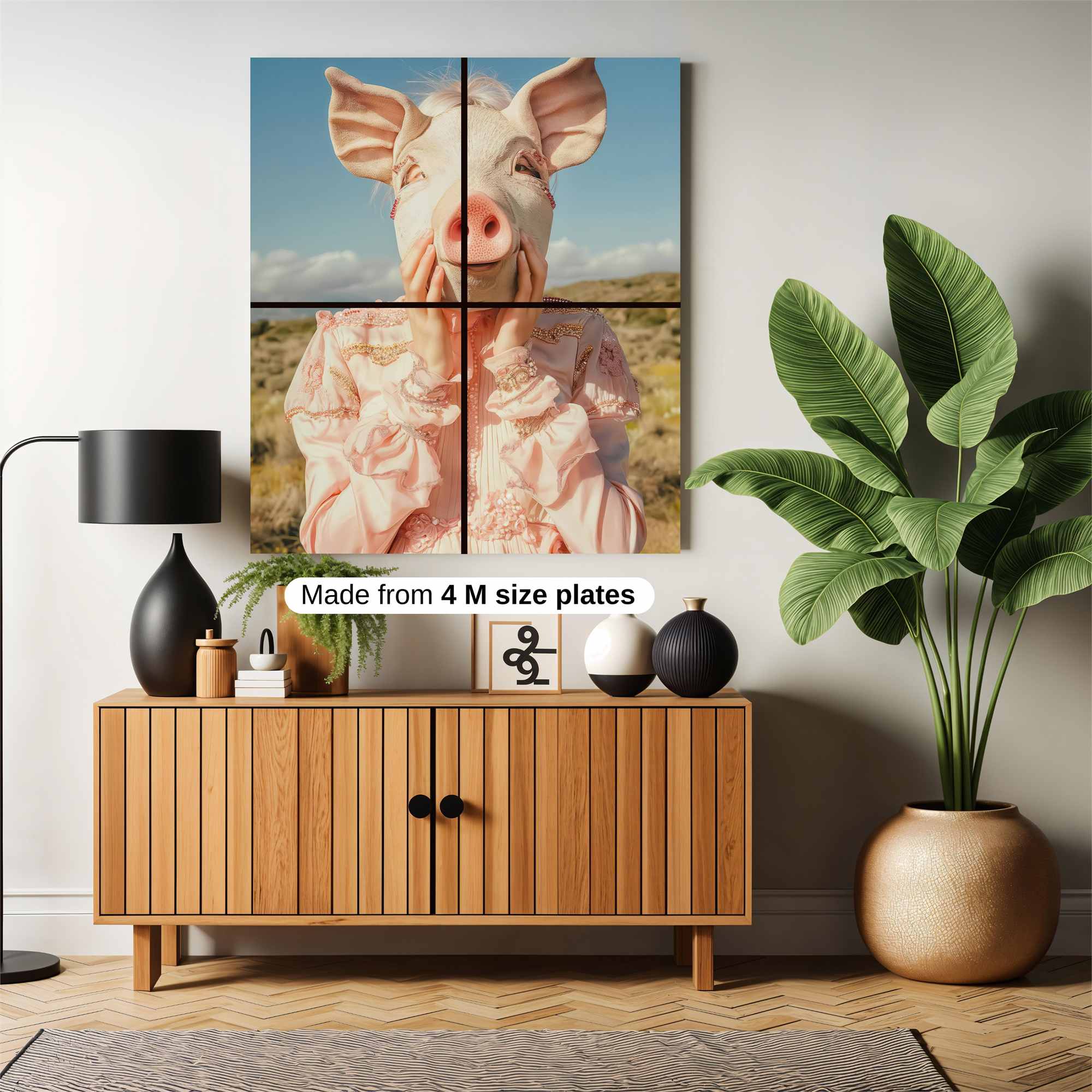 Piggy Whimsy Safe Wall Magnetic / M