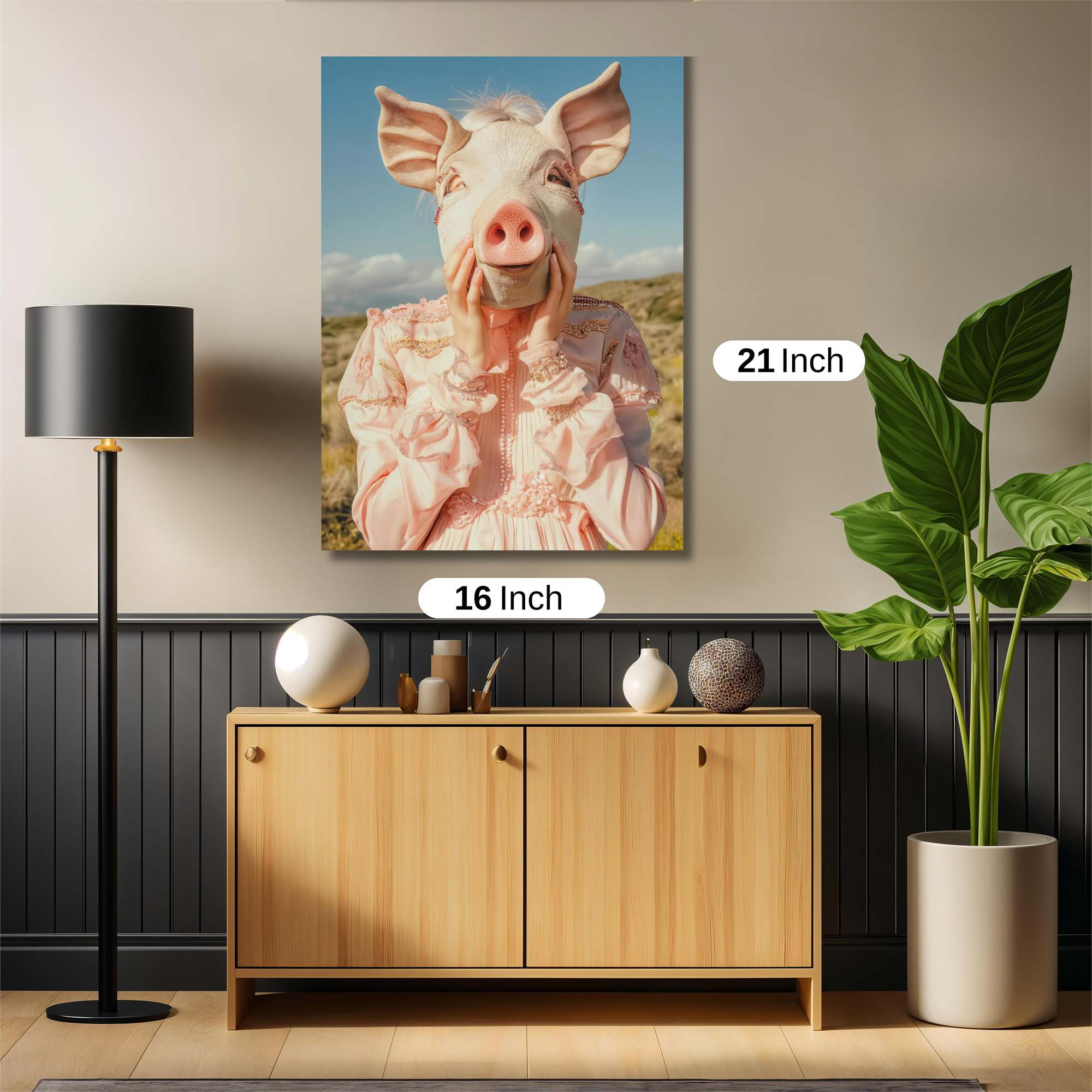 Piggy Whimsy Safe Wall Magnetic / M