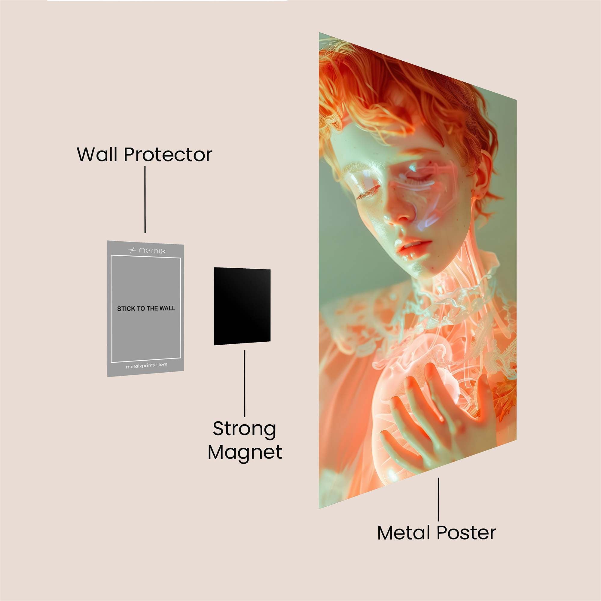 Ethereal Glow Safe Wall Magnetic / M