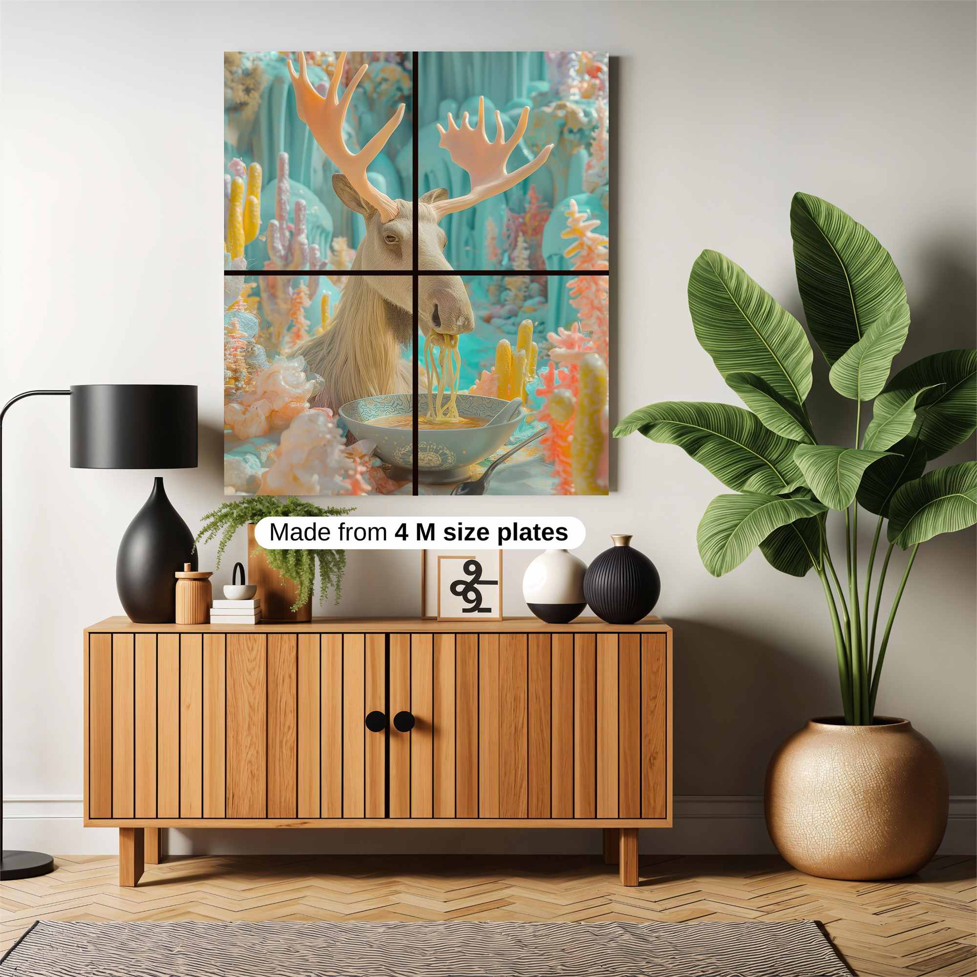 Moose Whimsy Safe Wall Magnetic / M