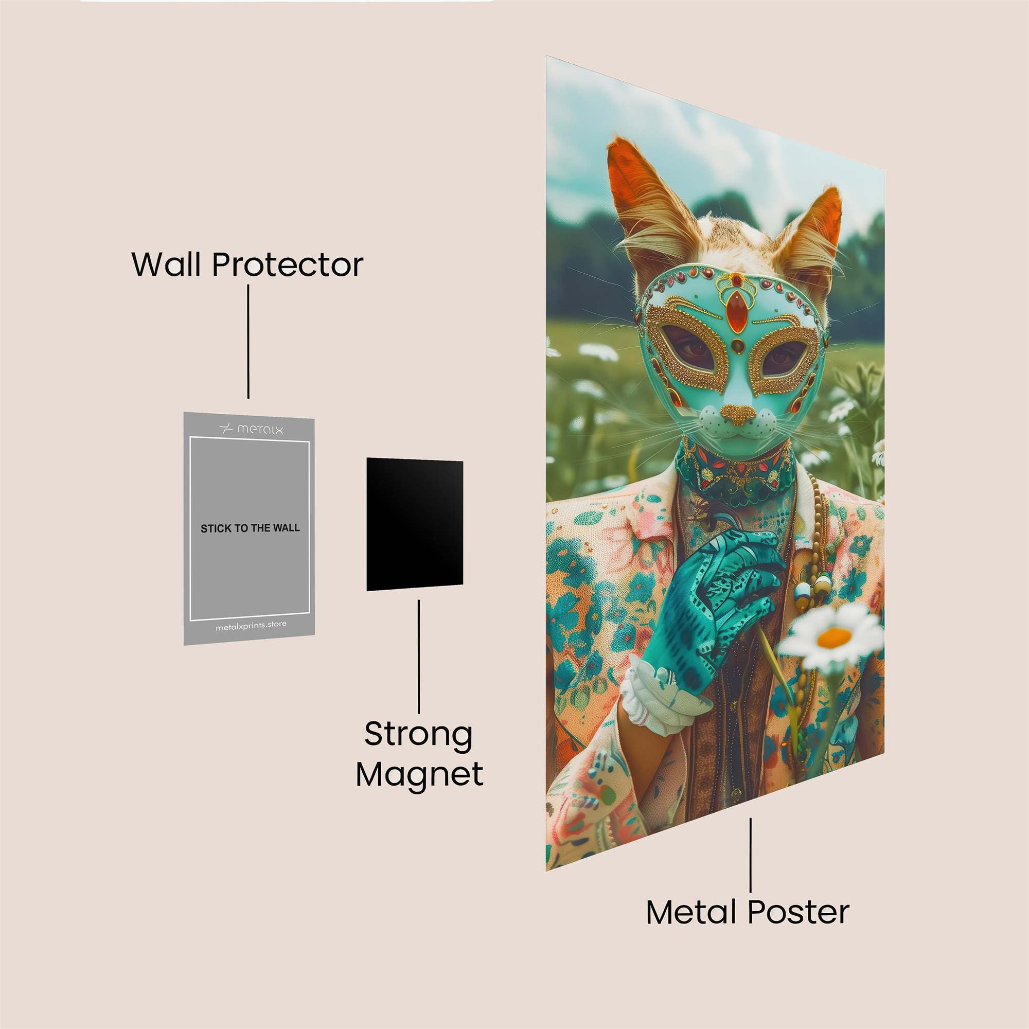 Cat Enigma Safe Wall Magnetic / M