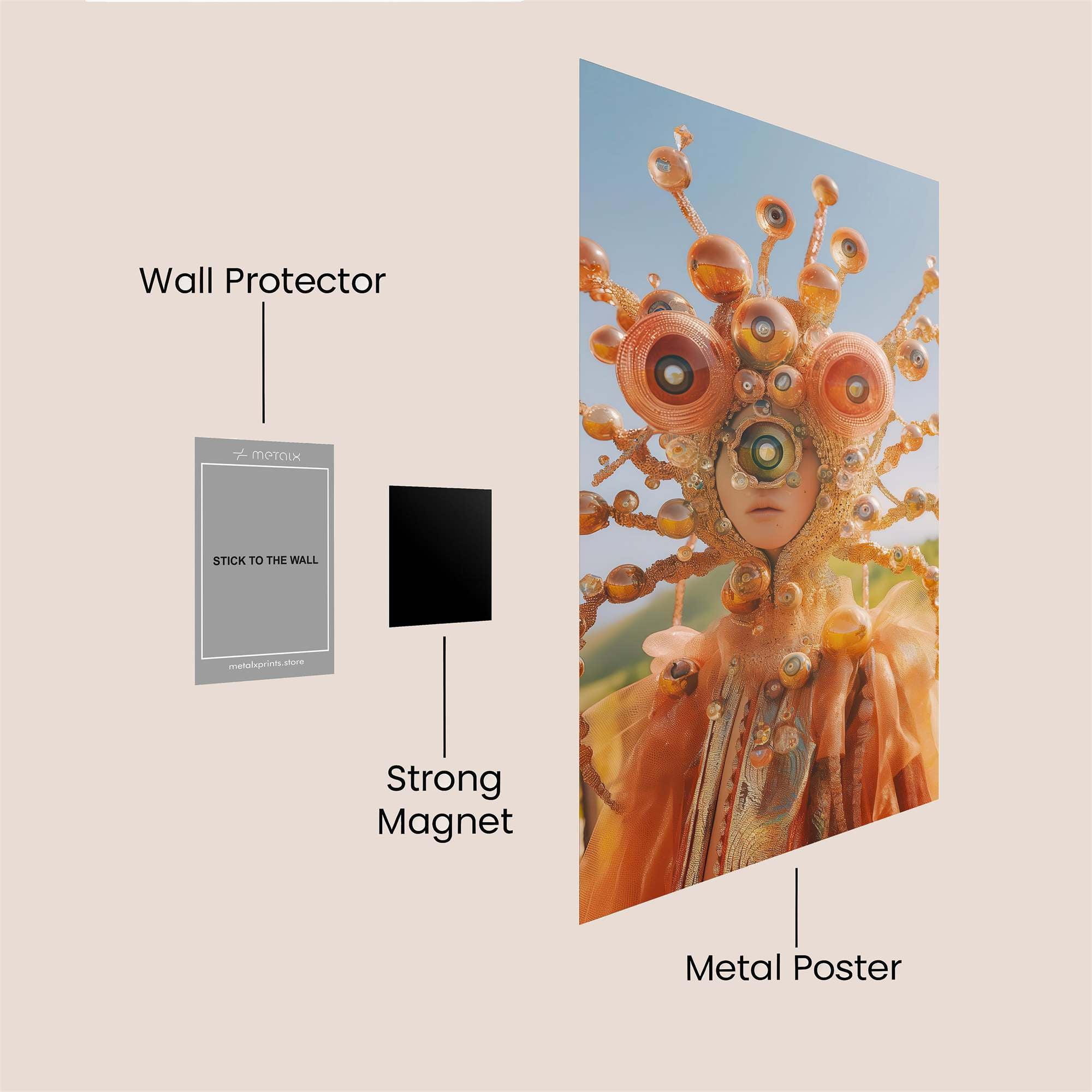 Alien Whimsy Safe Wall Magnetic / M