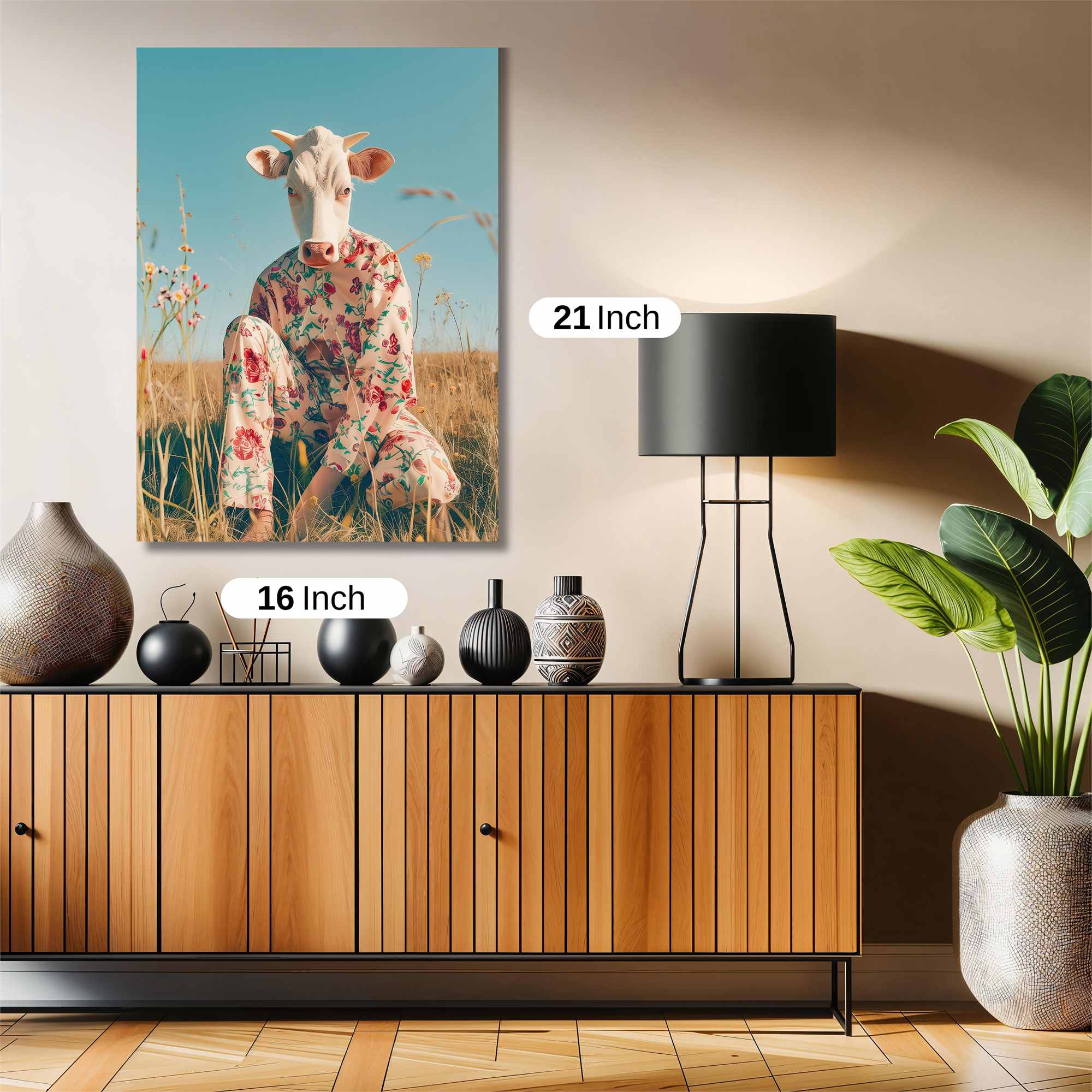 Cow Whimsy Safe Wall Magnetic / M