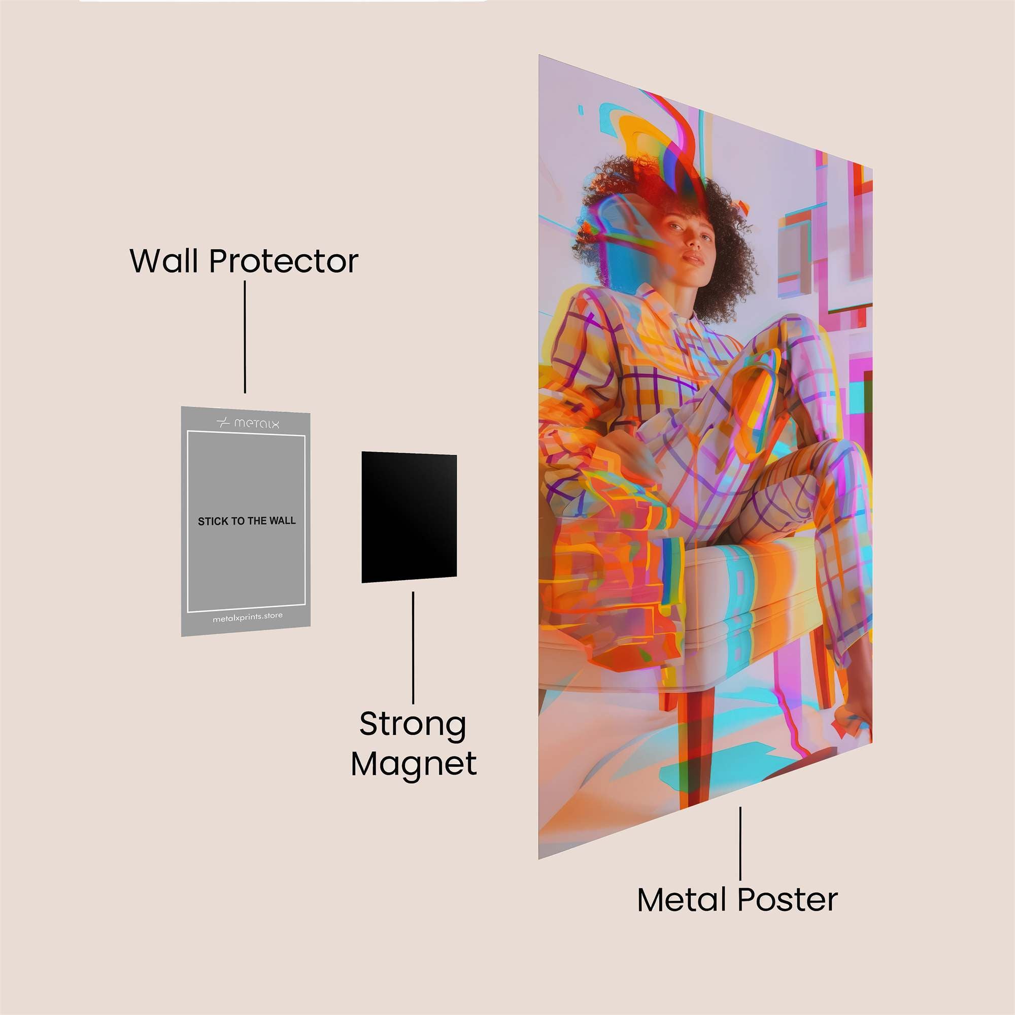 Vibrant Serenity Safe Wall Magnetic / M