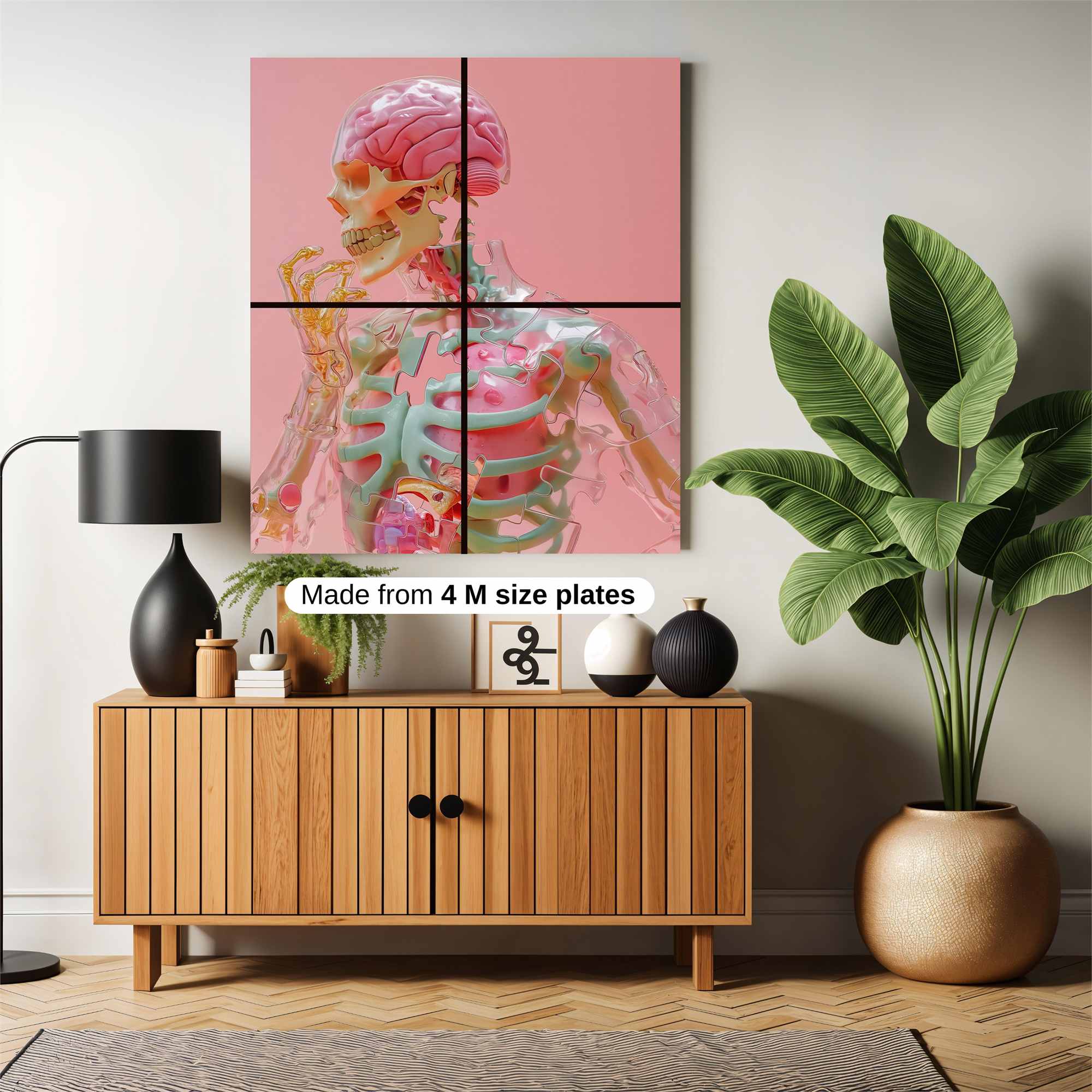 Skeleton Whimsy Safe Wall Magnetic / M