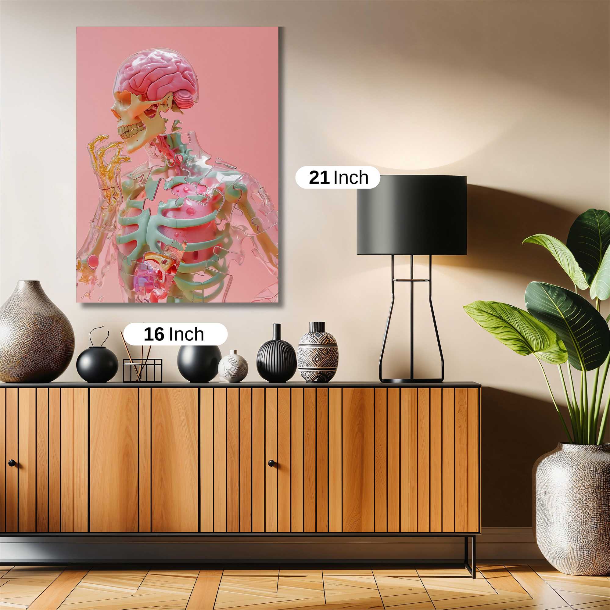 Skeleton Whimsy Safe Wall Magnetic / M