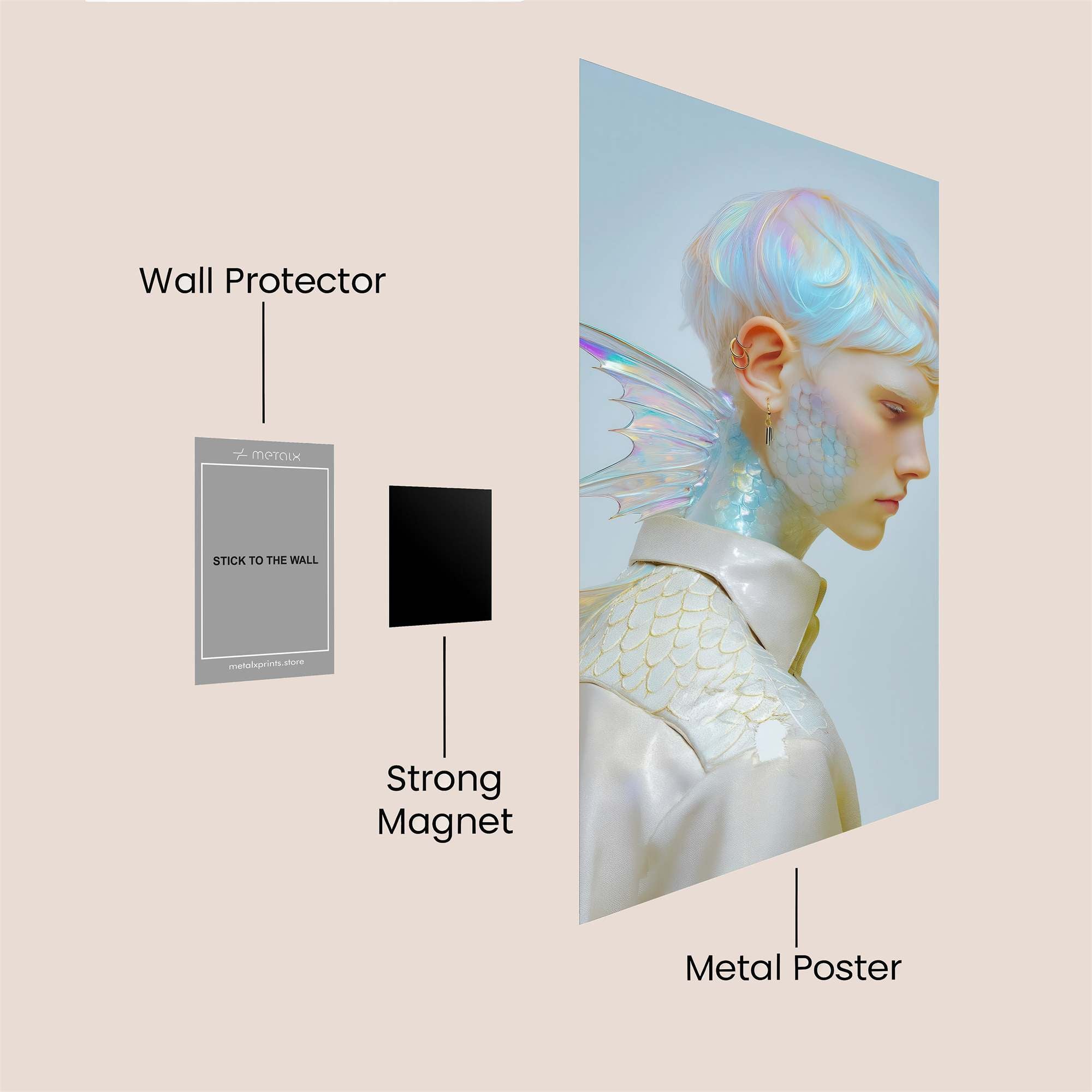 Fairy Whimsy Safe Wall Magnetic / M