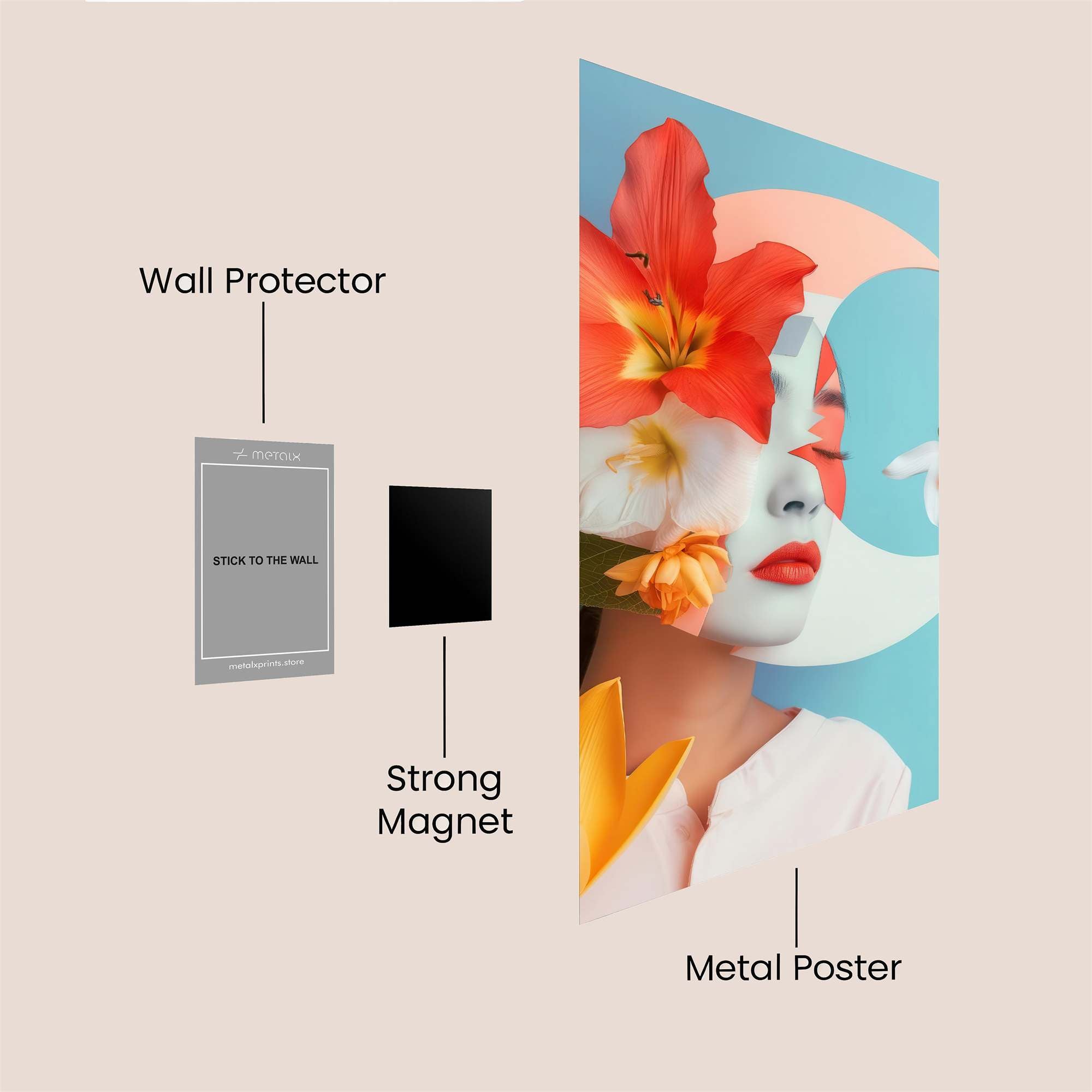 Floral Dream Safe Wall Magnetic / M