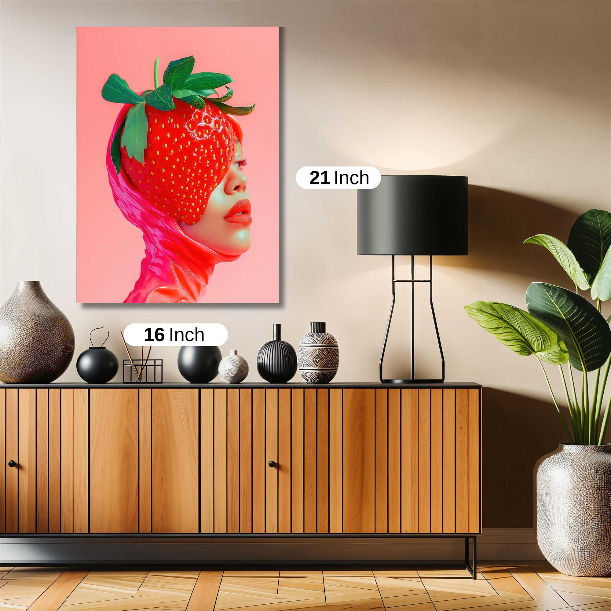 Strawberry Whimsy Safe Wall Magnetic / M