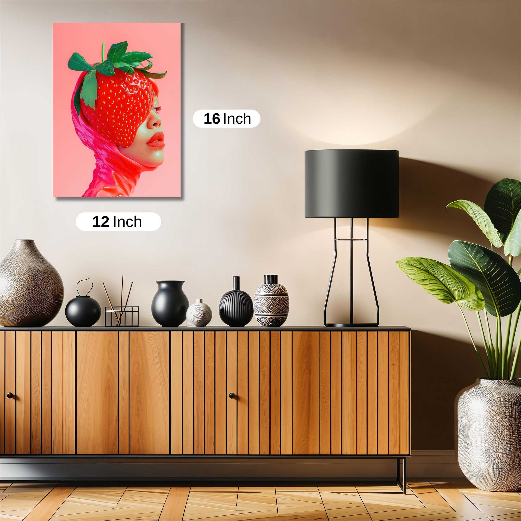 Strawberry Whimsy Safe Wall Magnetic / M