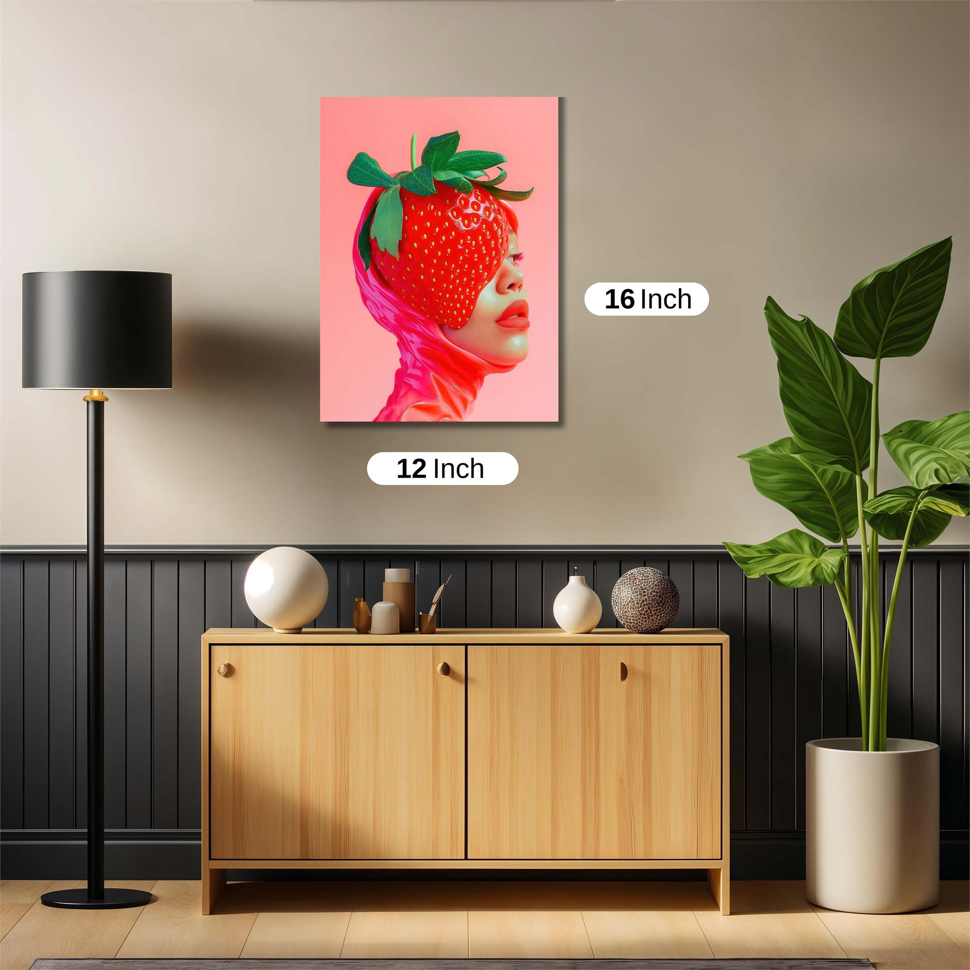 Strawberry Whimsy Safe Wall Magnetic / M