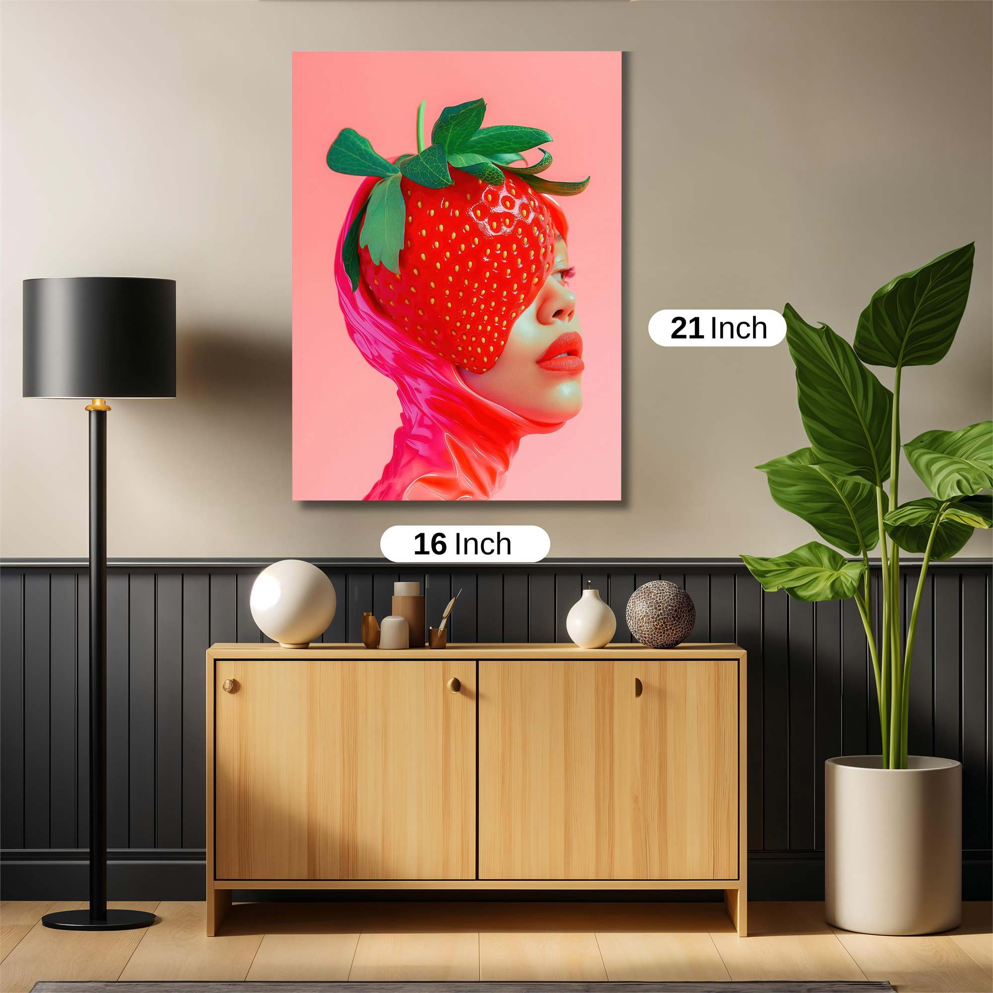Strawberry Whimsy Safe Wall Magnetic / M