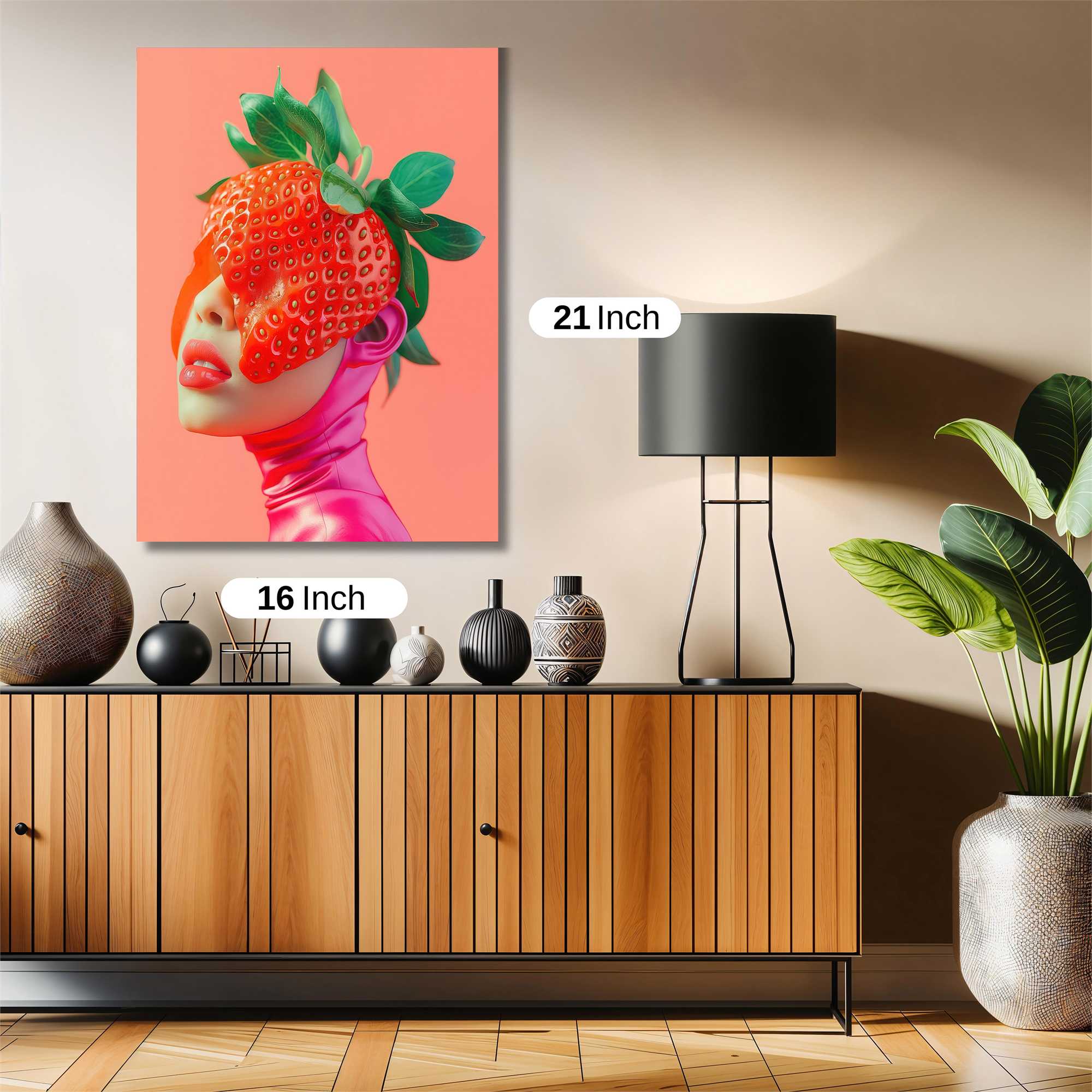 Strawberry Whimsy Safe Wall Magnetic / M