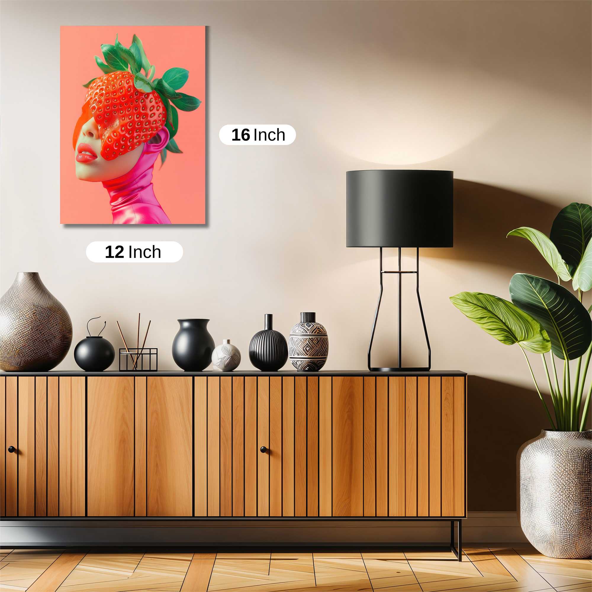 Strawberry Whimsy Safe Wall Magnetic / M
