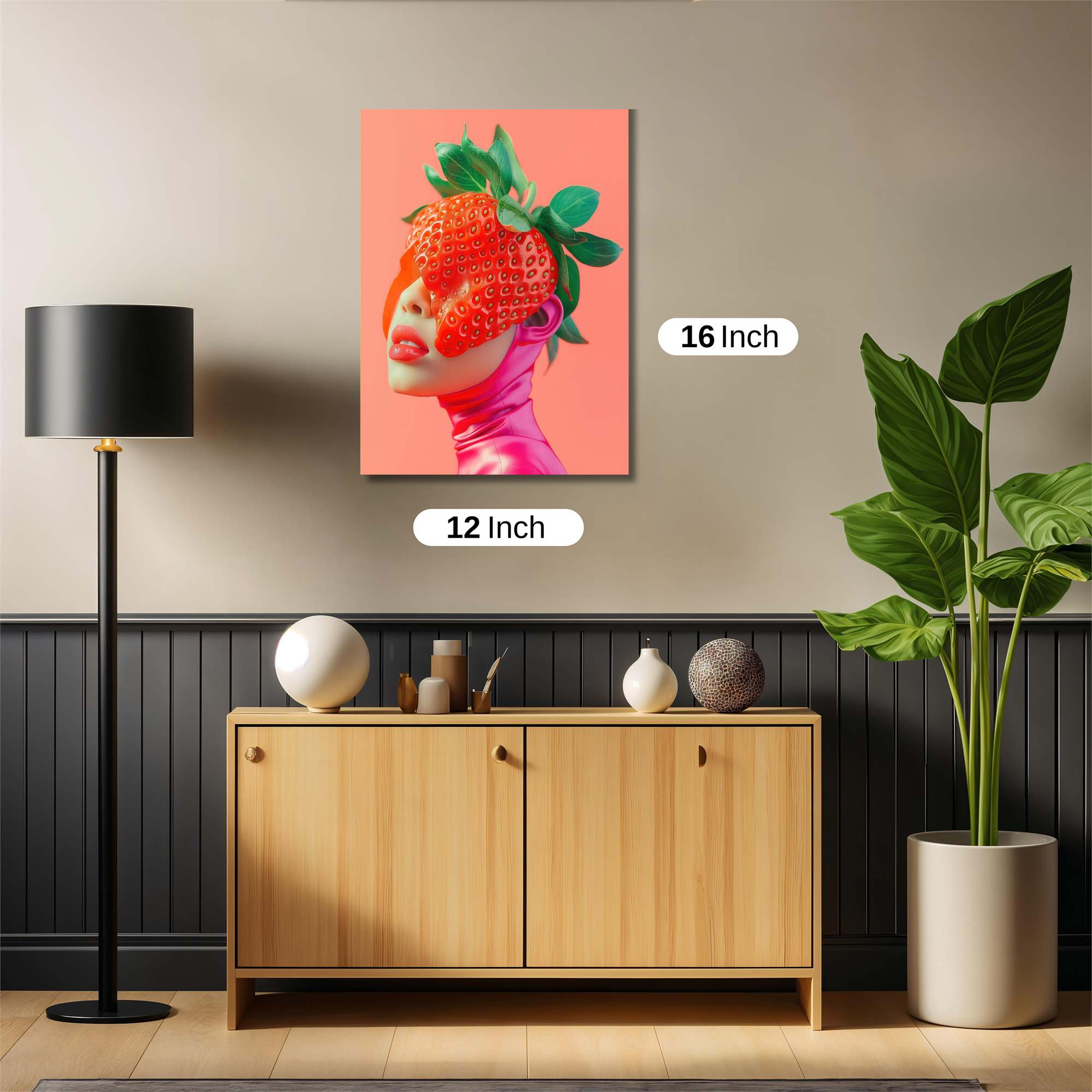 Strawberry Whimsy Safe Wall Magnetic / M