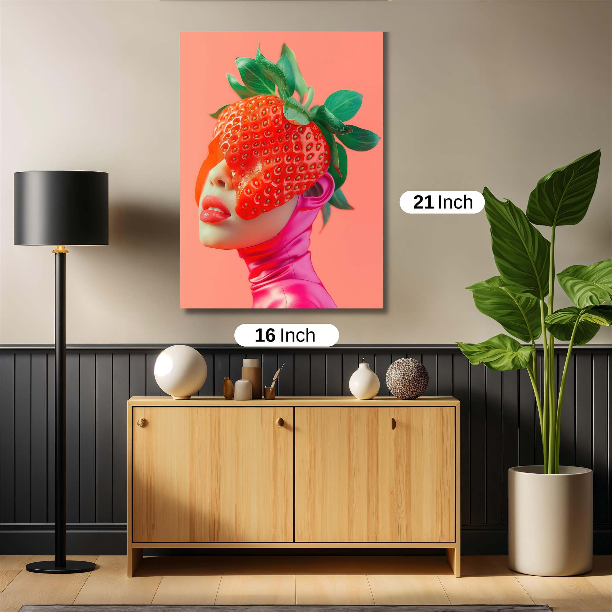 Strawberry Whimsy Safe Wall Magnetic / M