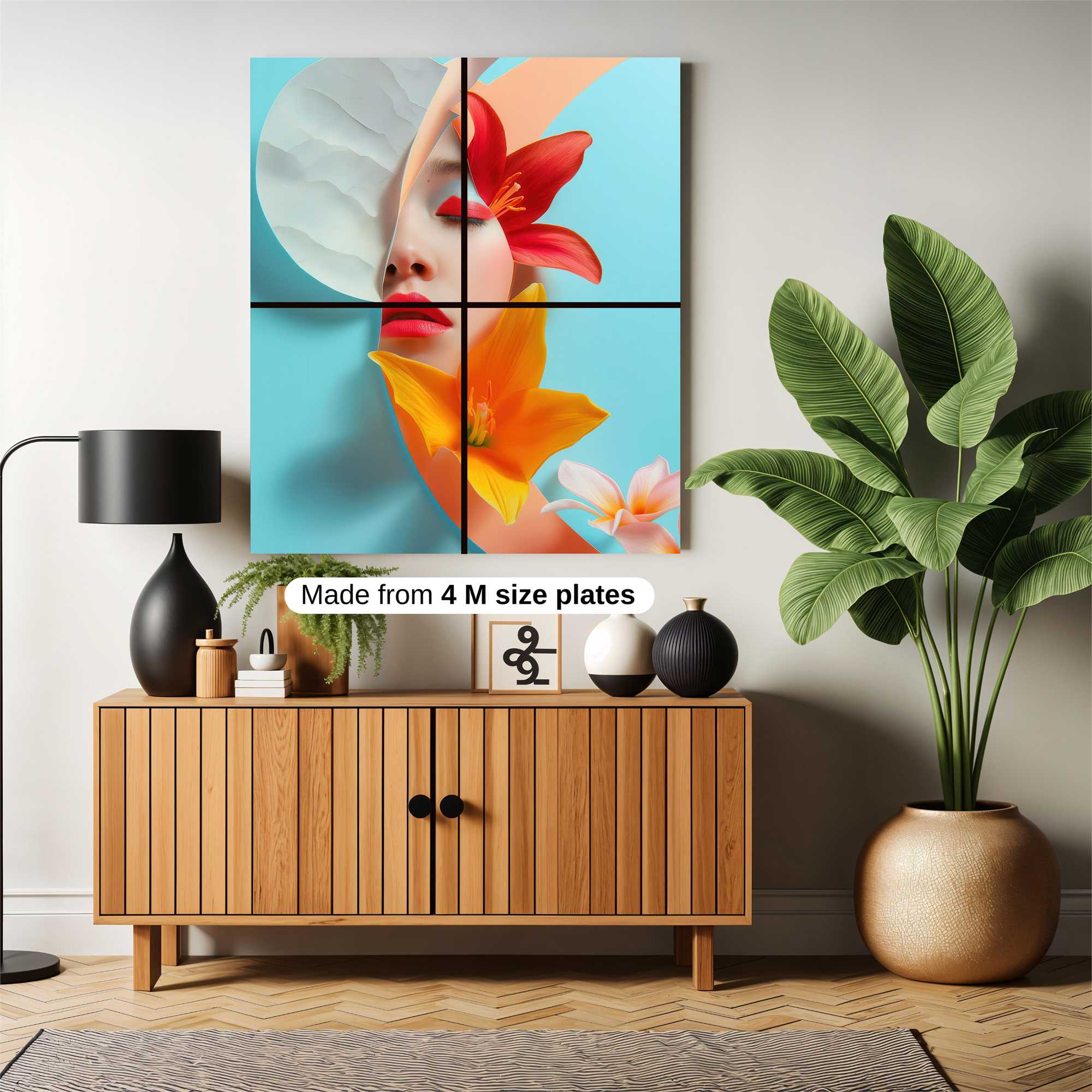 Floral Serenity Safe Wall Magnetic / M