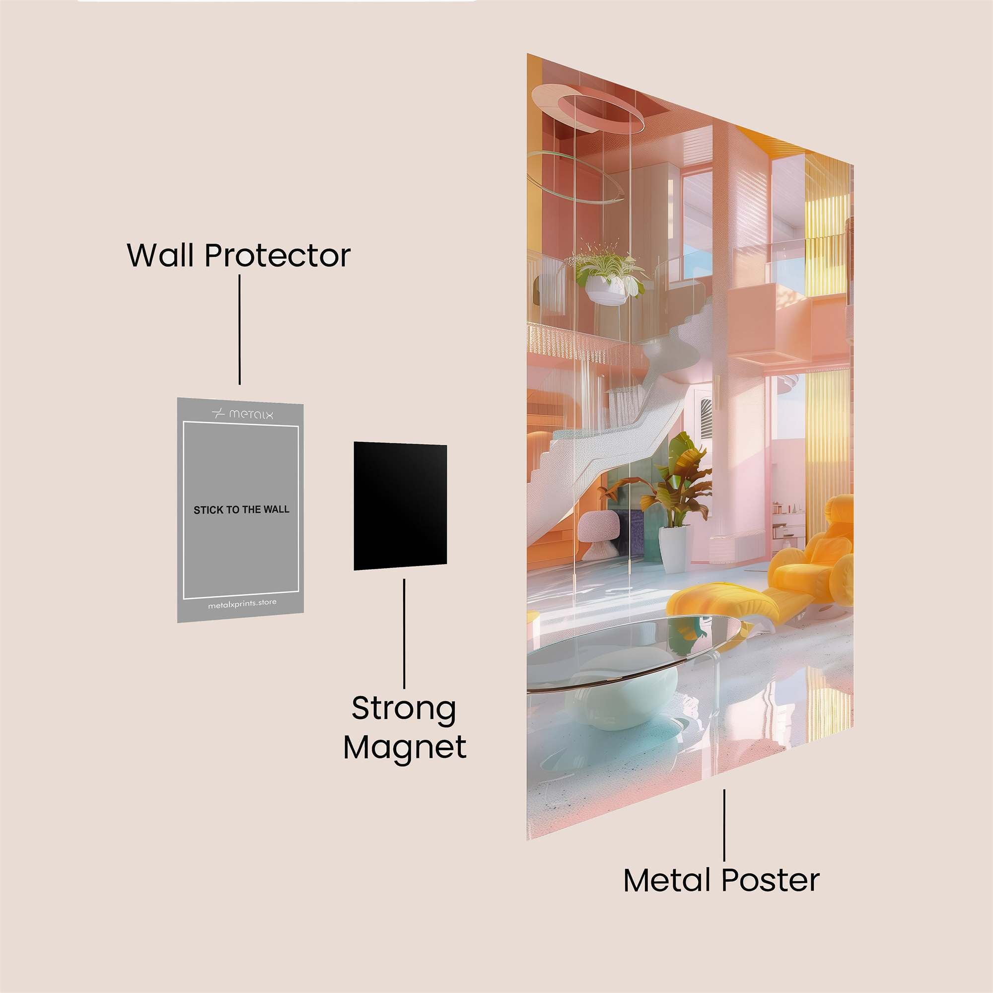 Dreamy Haven Safe Wall Magnetic / M