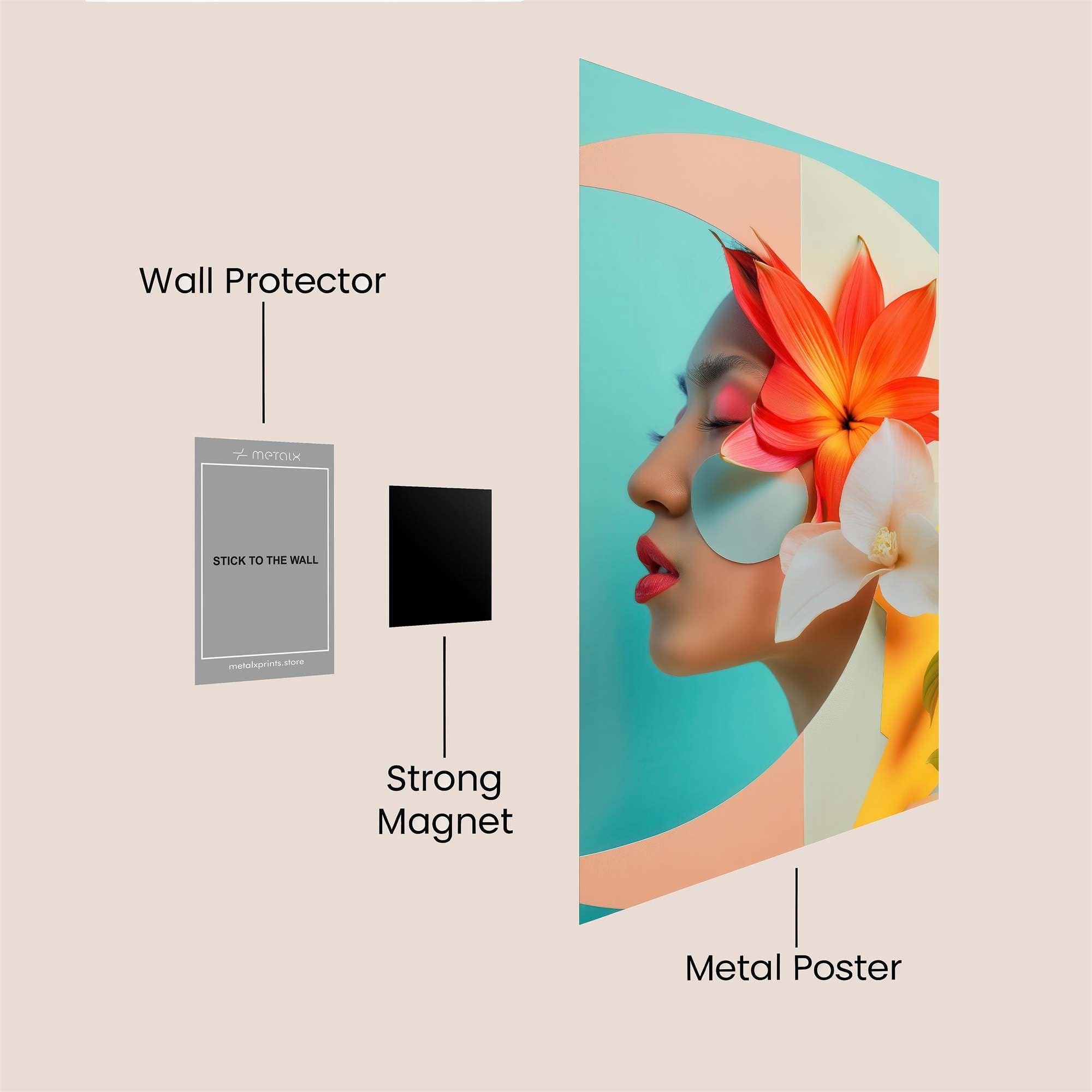 Floral Dream Safe Wall Magnetic / M