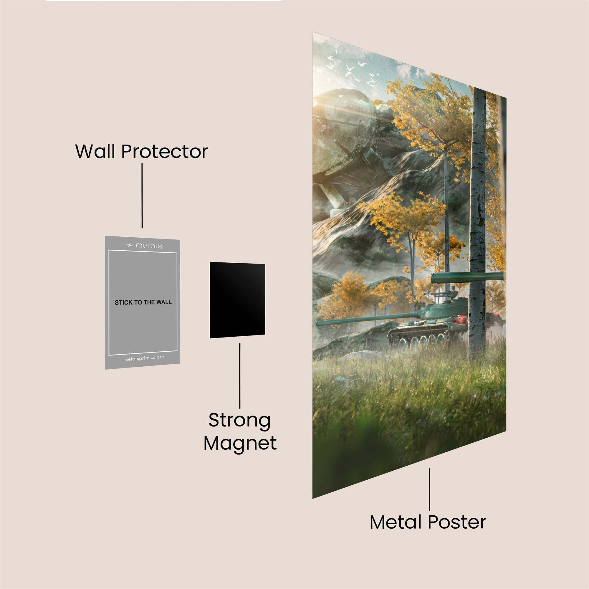 Tank Tranquility Safe Wall Magnetic / M