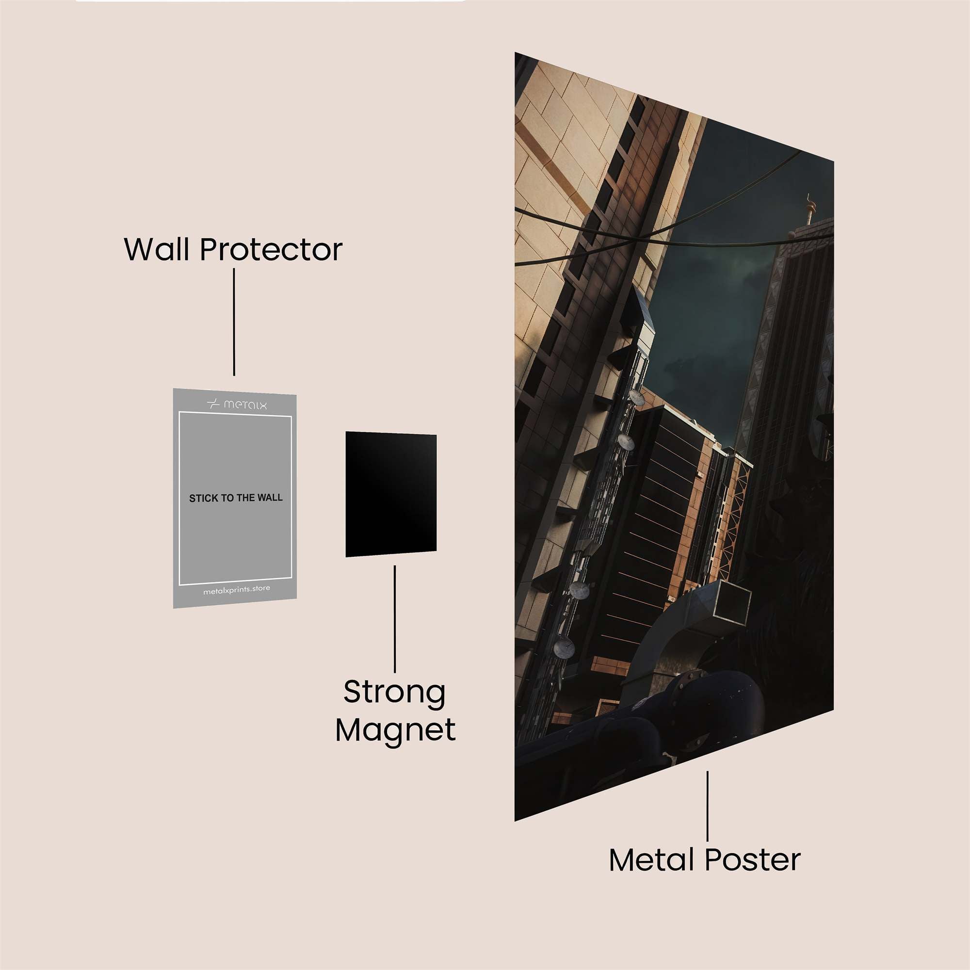 Urban Twilight Safe Wall Magnetic / M
