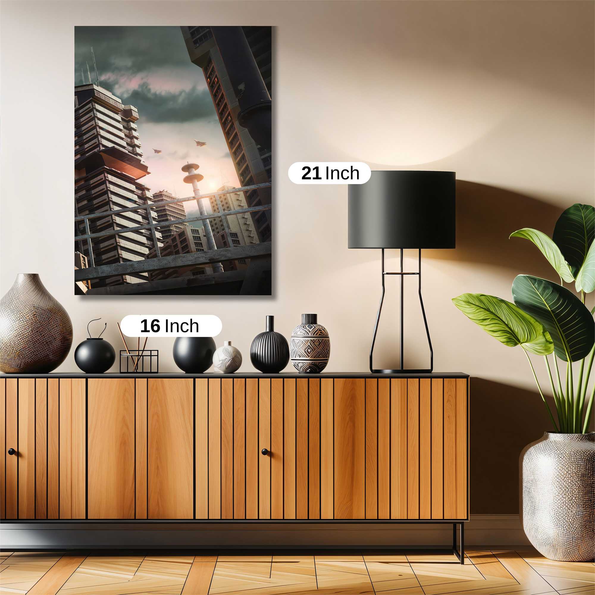 Cyberpunk Dawn Safe Wall Magnetic / M