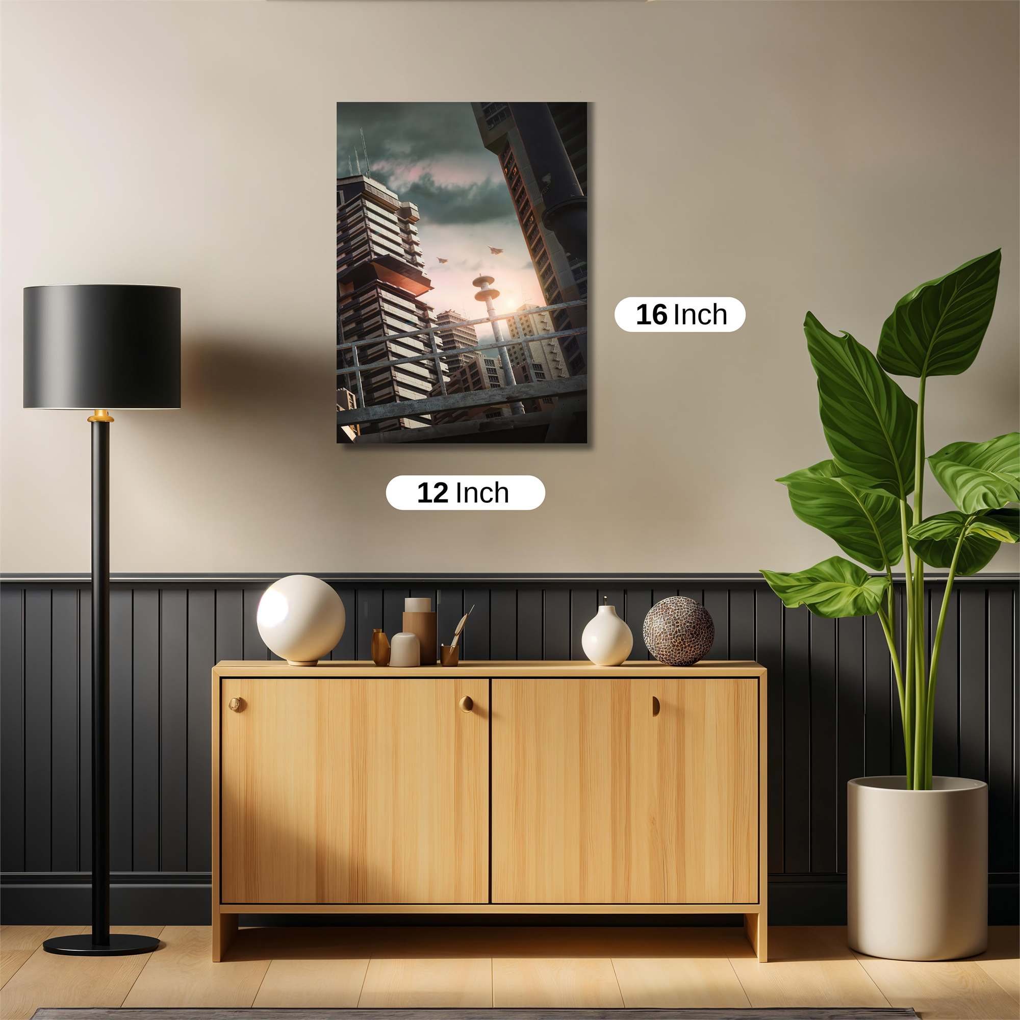 Cyberpunk Dawn Safe Wall Magnetic / M