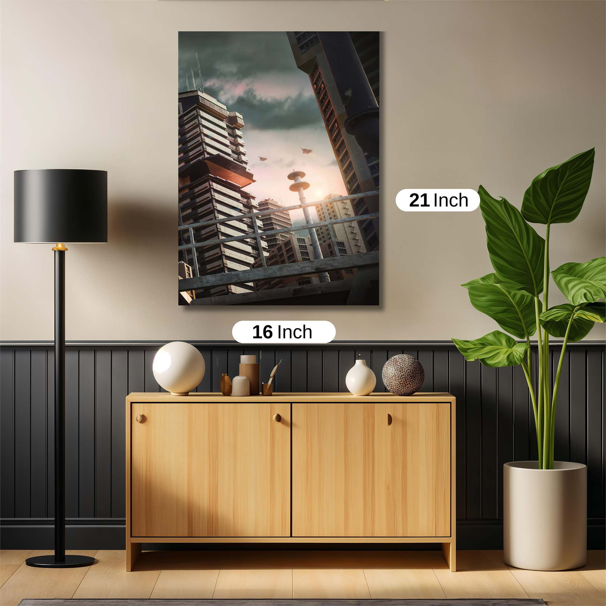 Cyberpunk Dawn Safe Wall Magnetic / M