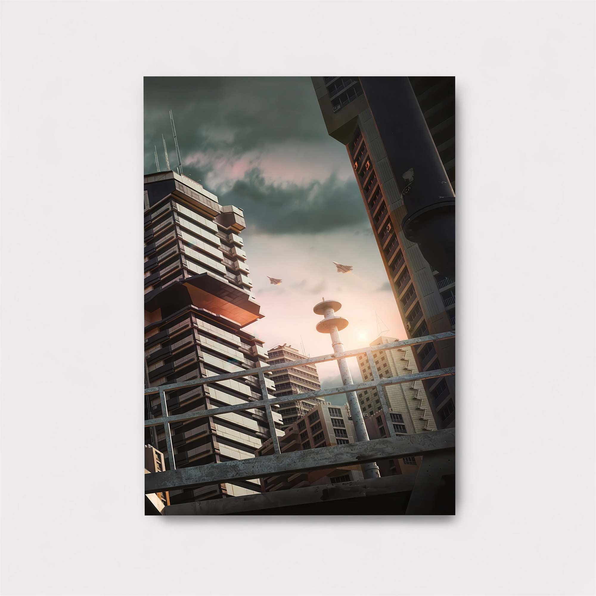Cyberpunk Dawn Safe Wall Magnetic / M