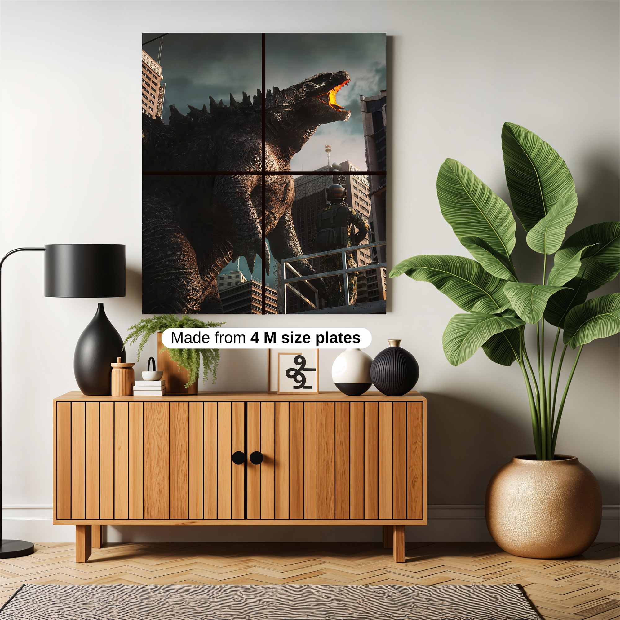 Godzilla Rampant Safe Wall Magnetic / M