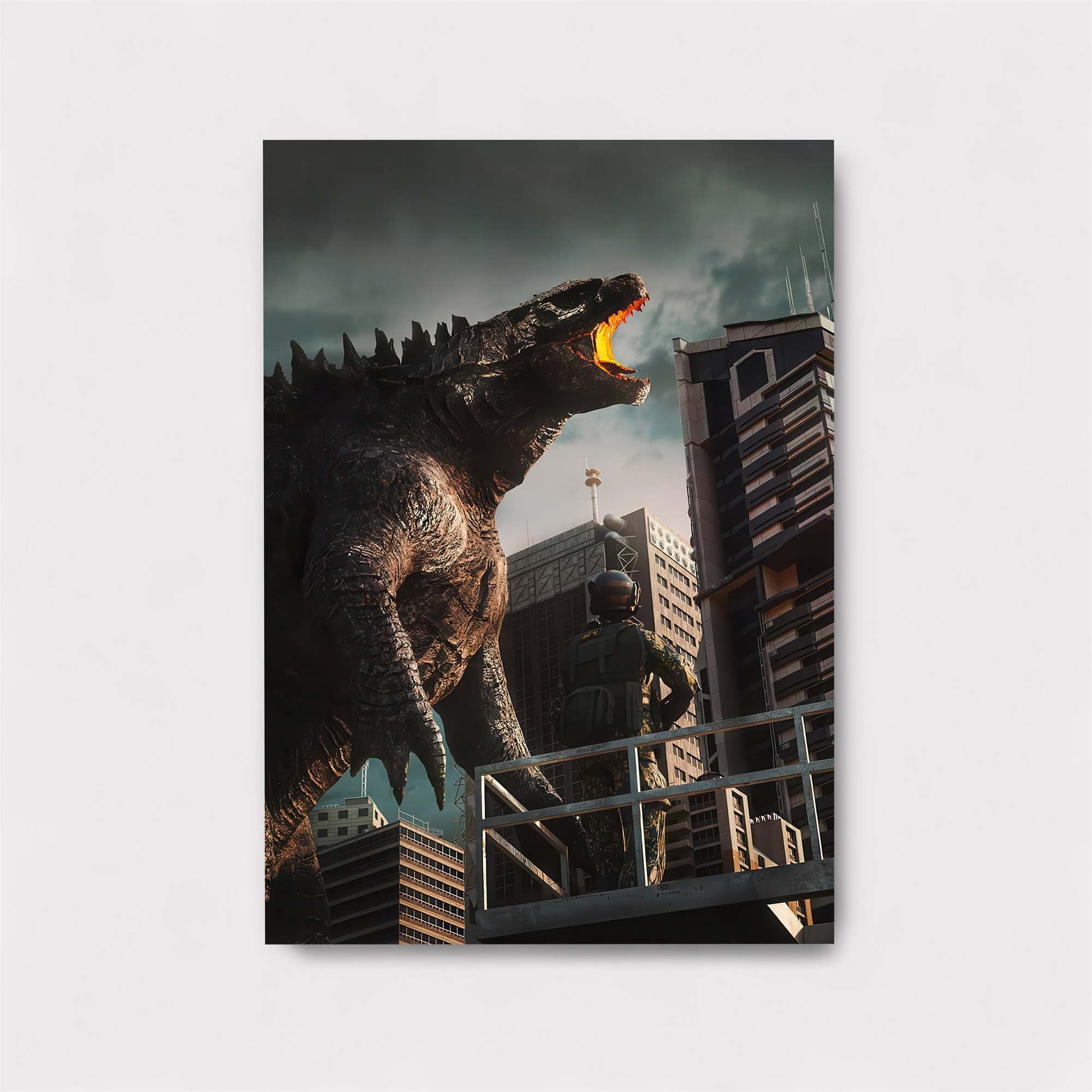 Godzilla Rampant Safe Wall Magnetic / M
