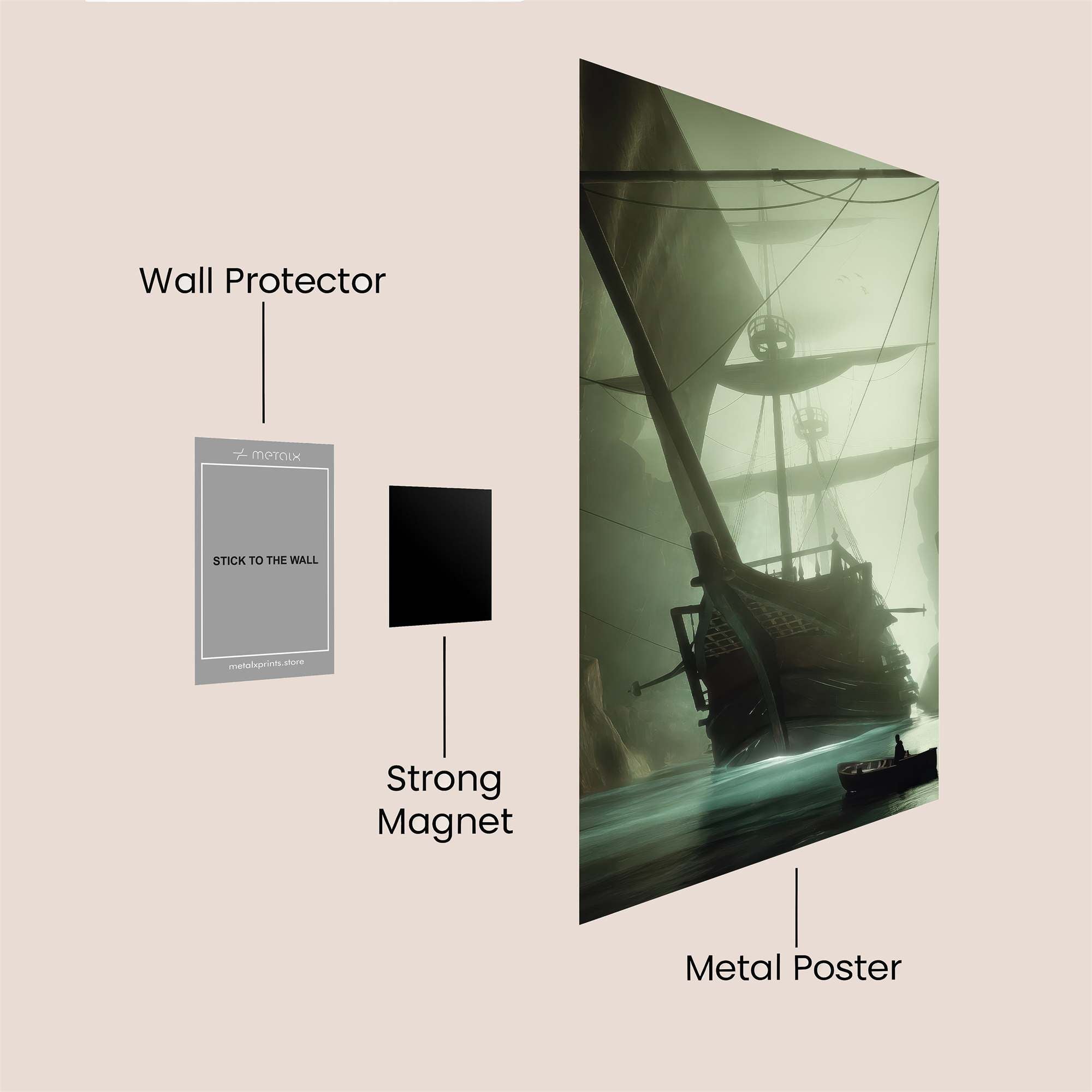 Ghostly Voyage Safe Wall Magnetic / M