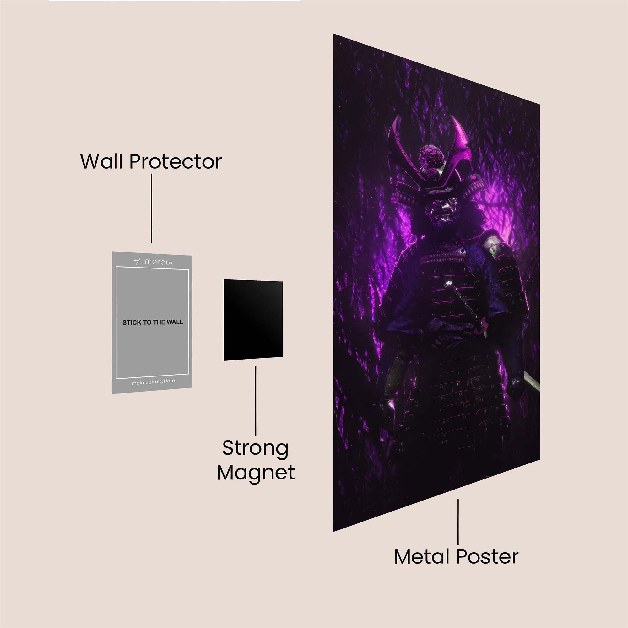 Samurai Enigma Safe Wall Magnetic / M