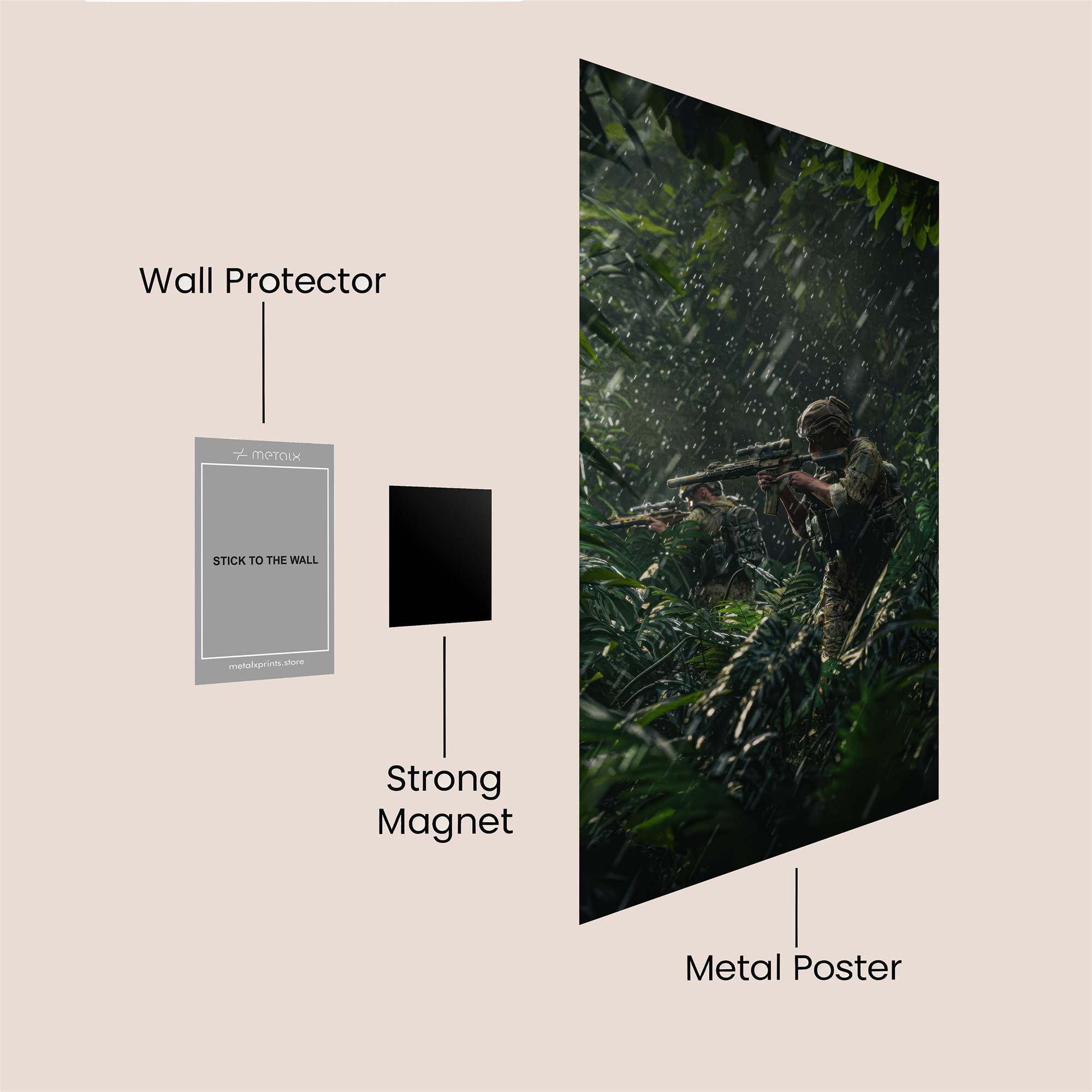 Sniper Stealth Safe Wall Magnetic / M
