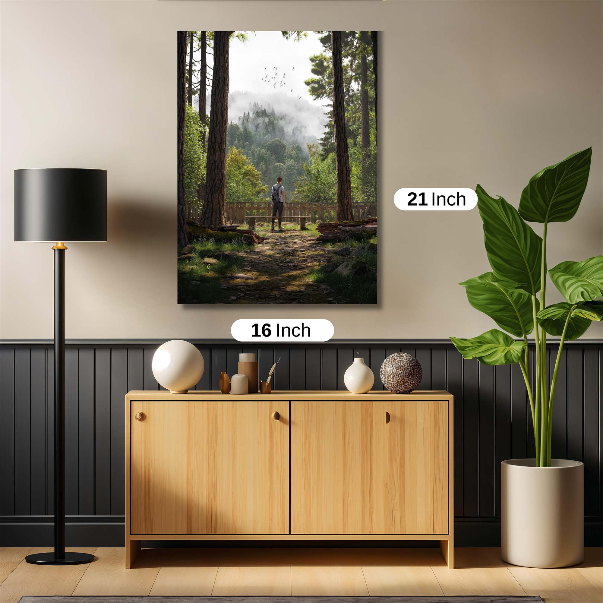 Forest Serenity Safe Wall Magnetic / M
