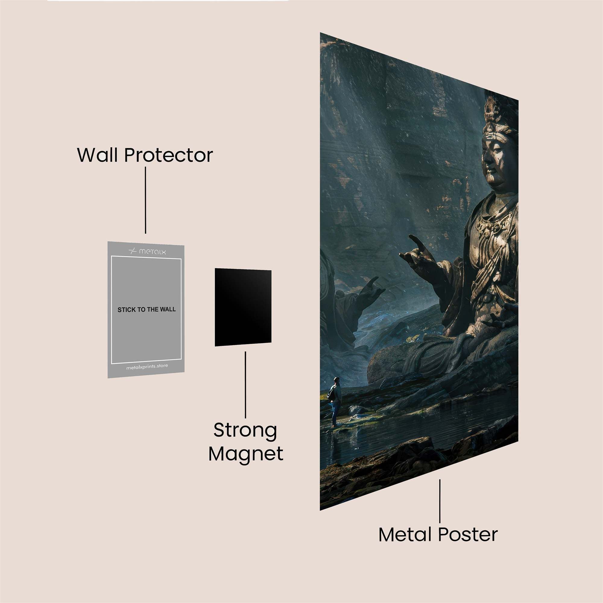 Godzilla Monstrous Safe Wall Magnetic / M