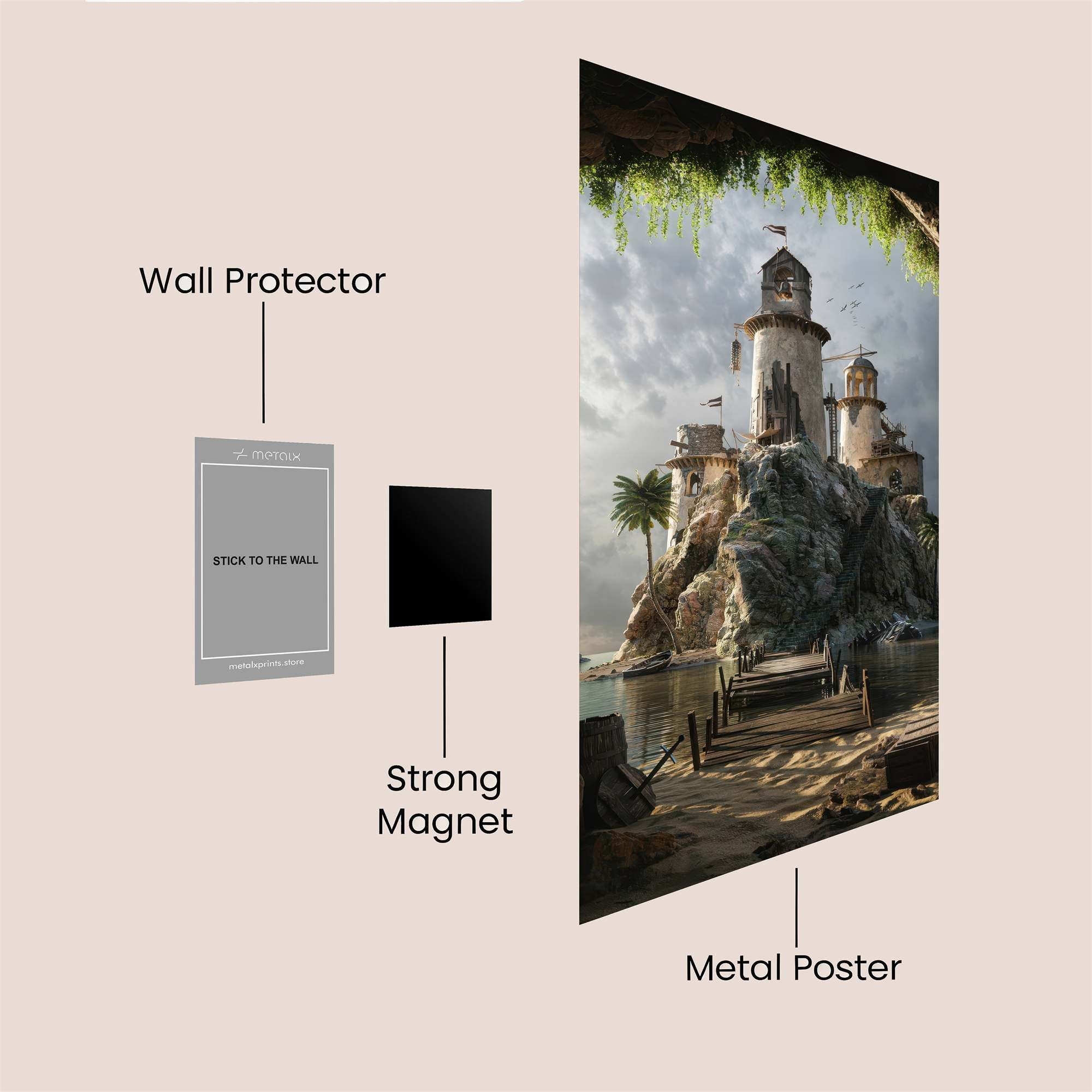 Castle Serene Safe Wall Magnetic / M