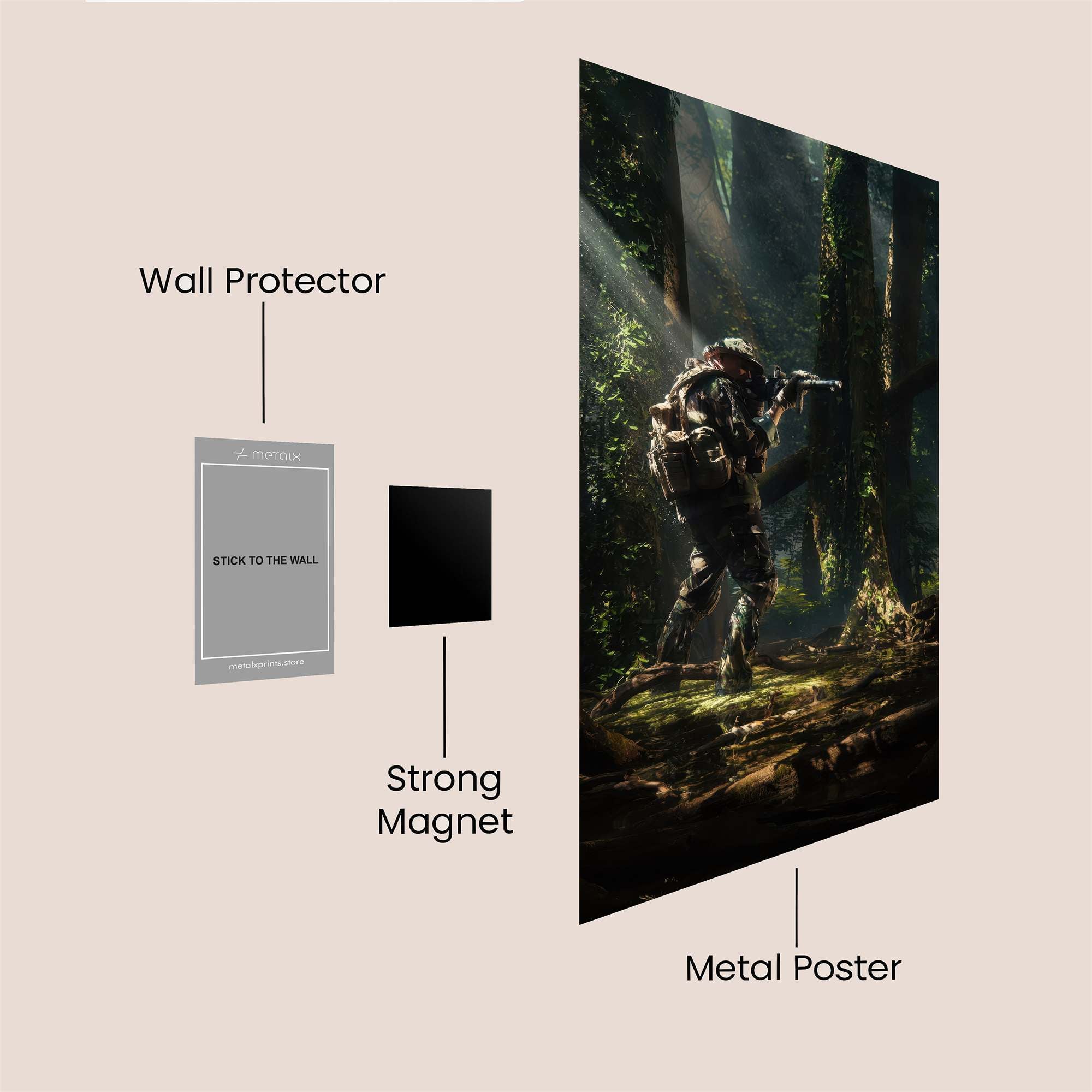 Forest Stealth Safe Wall Magnetic / M