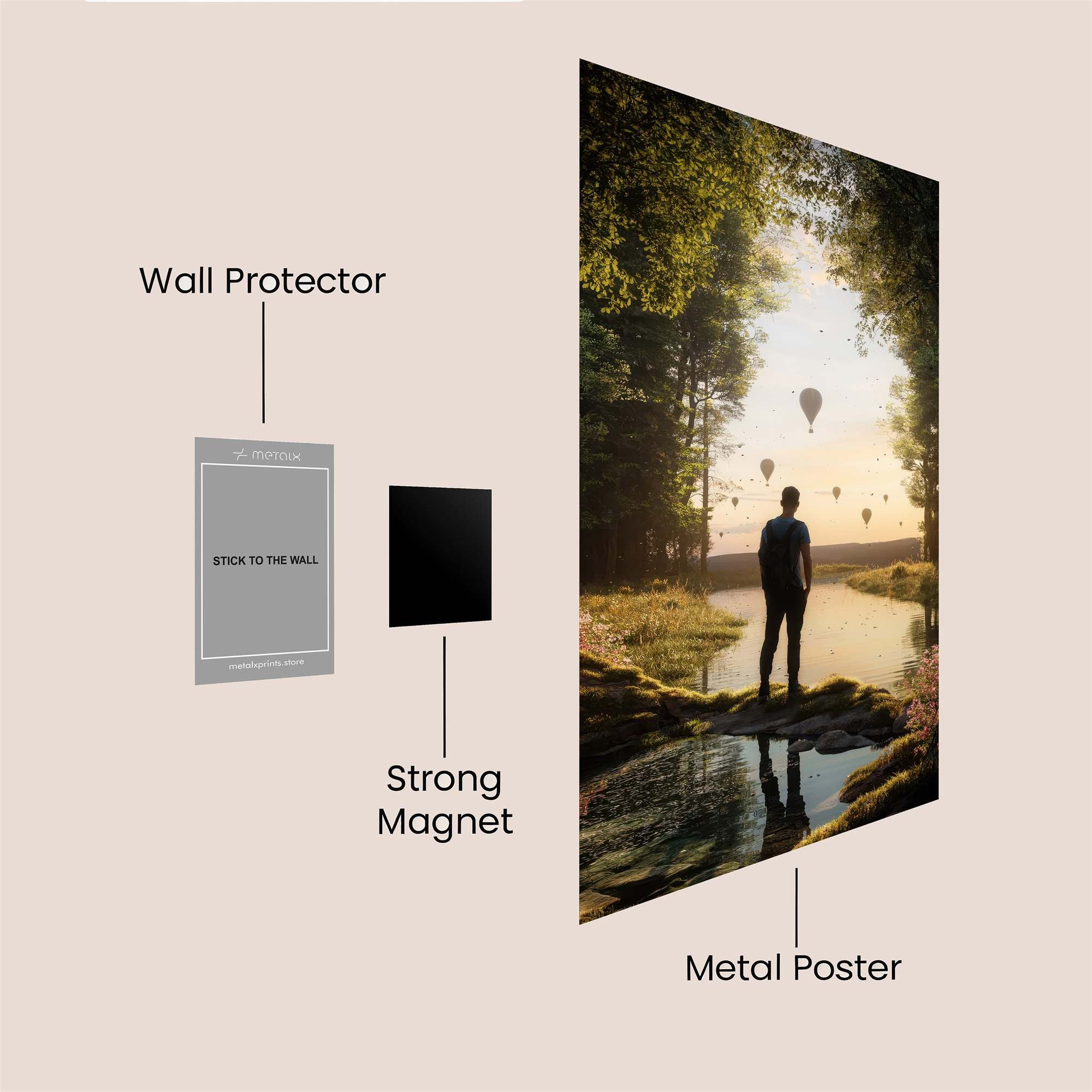 Explorer's Dawn Safe Wall Magnetic / M