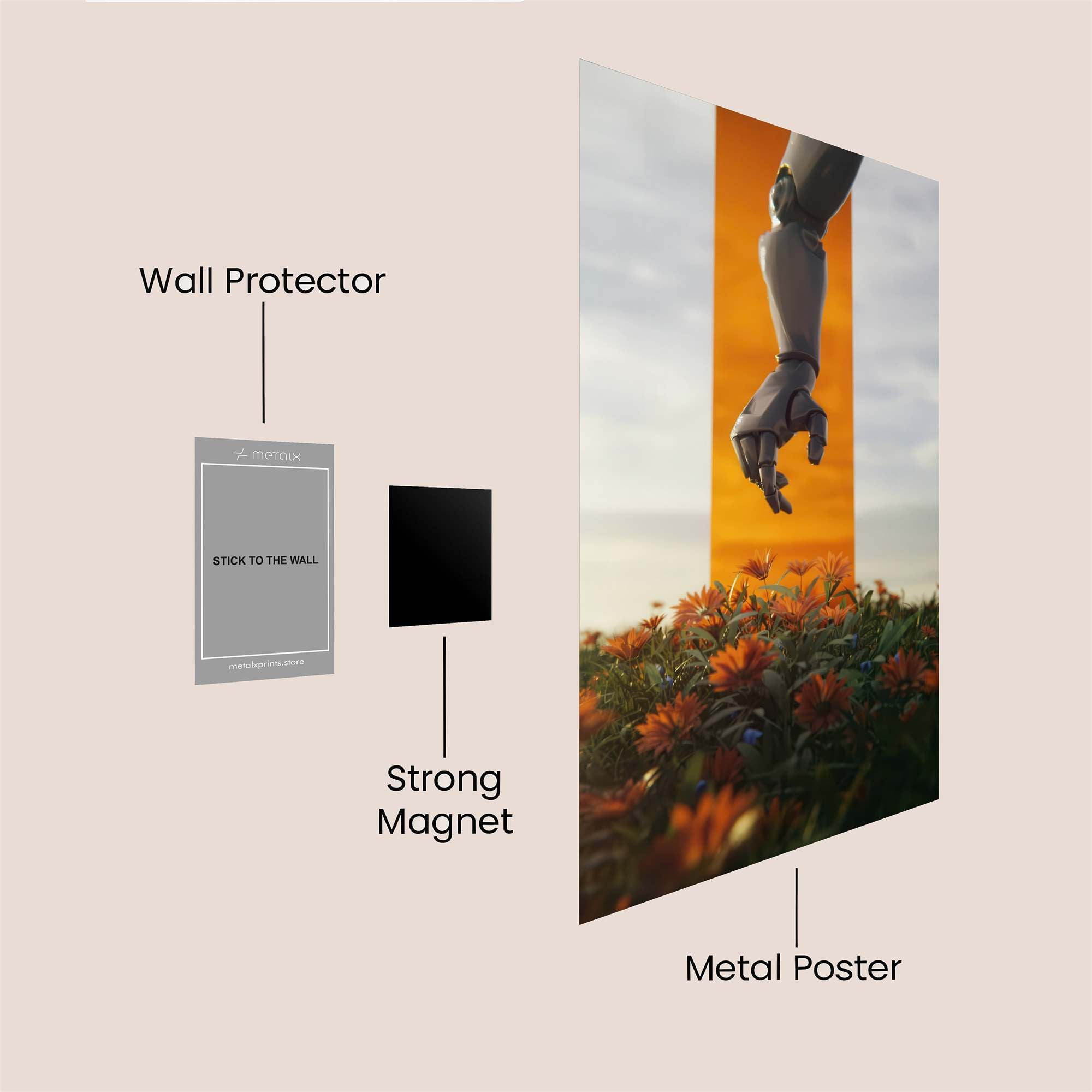 Robot Serenity Safe Wall Magnetic / M