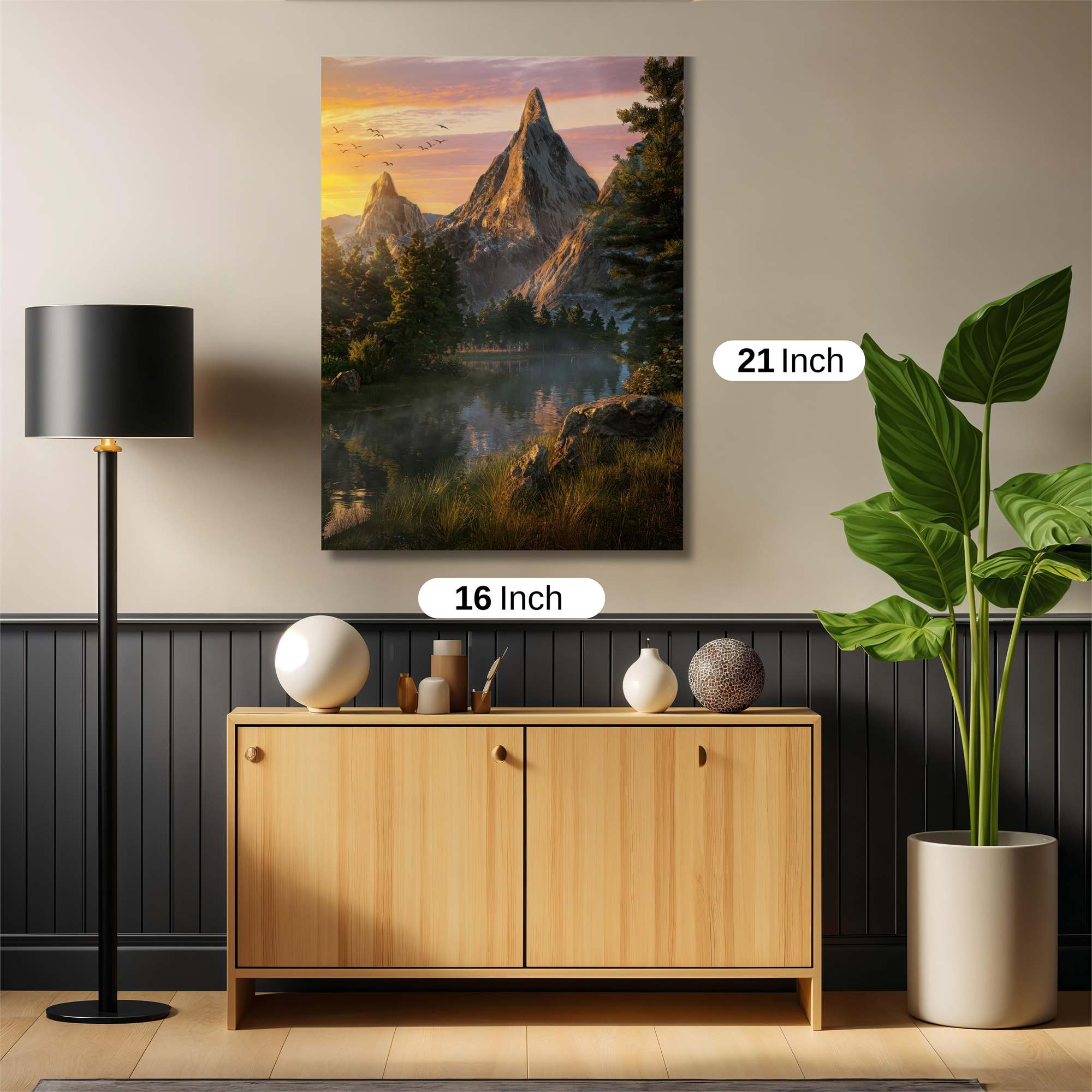 Mountain Serenity Safe Wall Magnetic / M