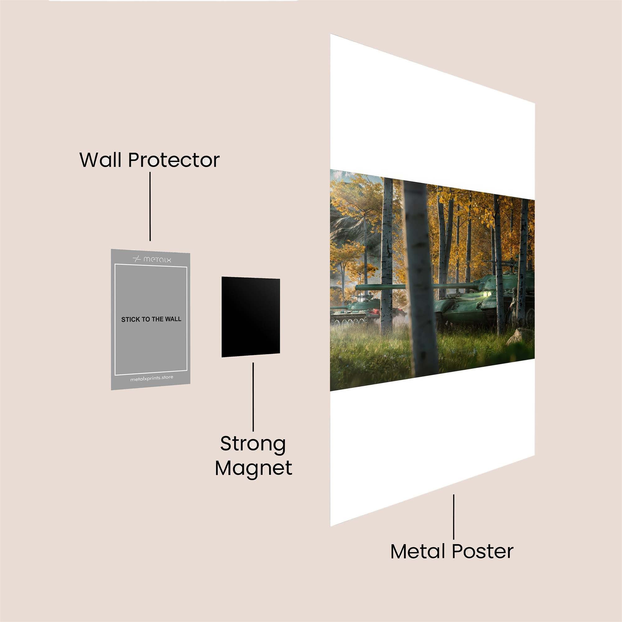 Tank Serenity Safe Wall Magnetic / M