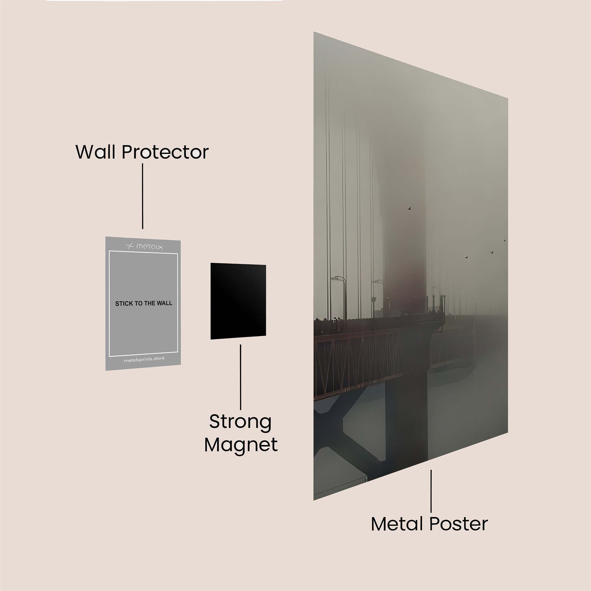 Marina Symmetry Safe Wall Magnetic / M