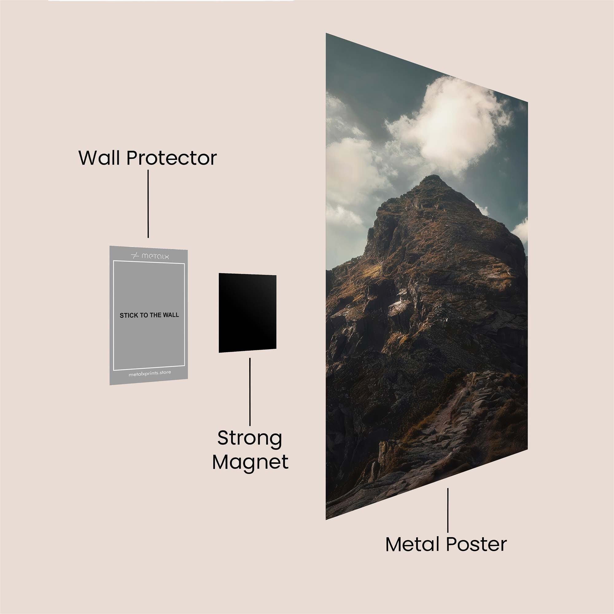 Mountain Serene Safe Wall Magnetic / M