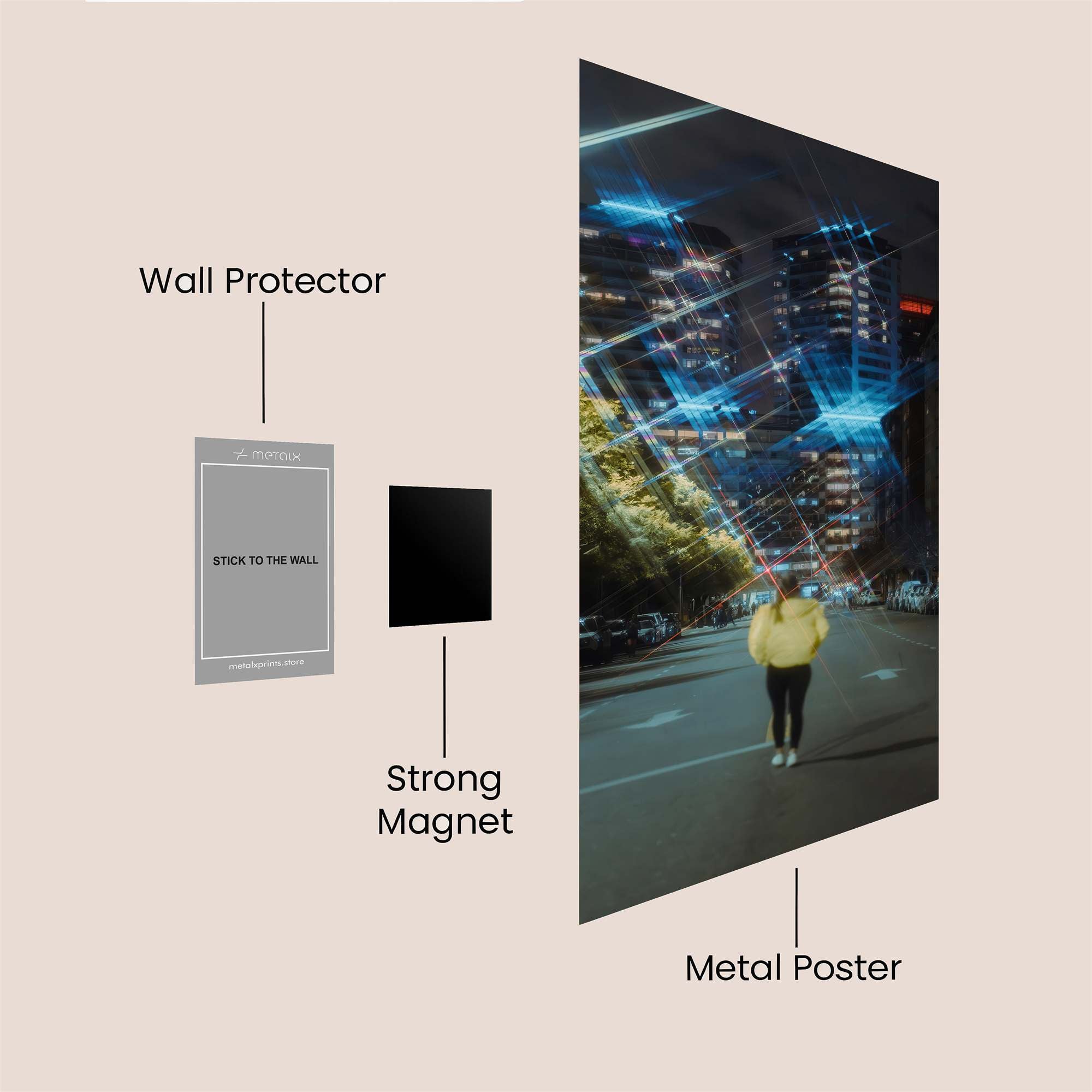 City Dreamscape Safe Wall Magnetic / M