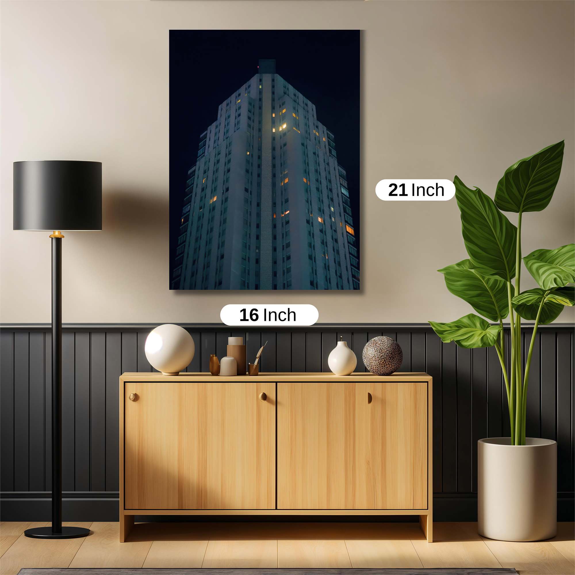 Skyscraper Serenity Safe Wall Magnetic / M