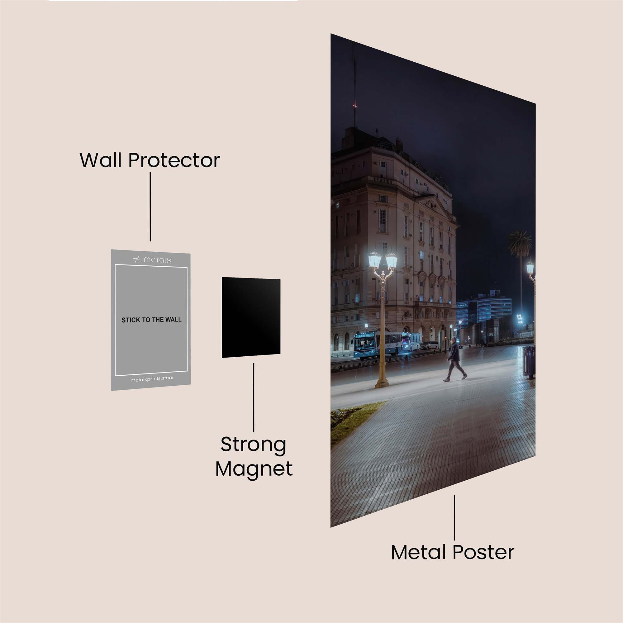 Plaza Nocturnal Safe Wall Magnetic / M