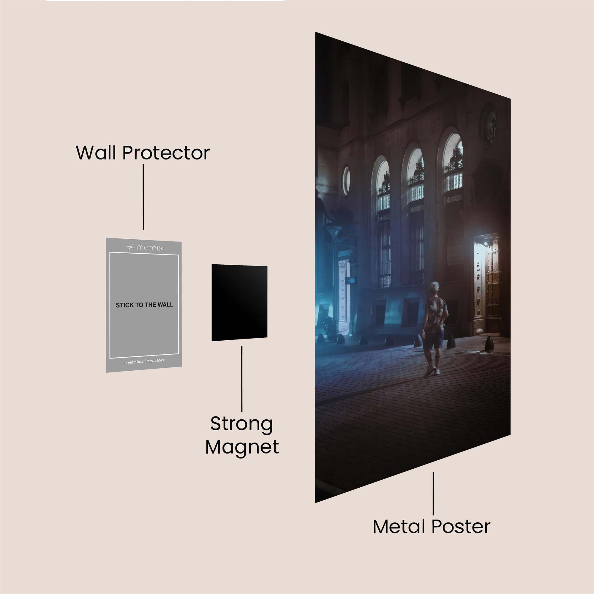 Night Wanderer Safe Wall Magnetic / M