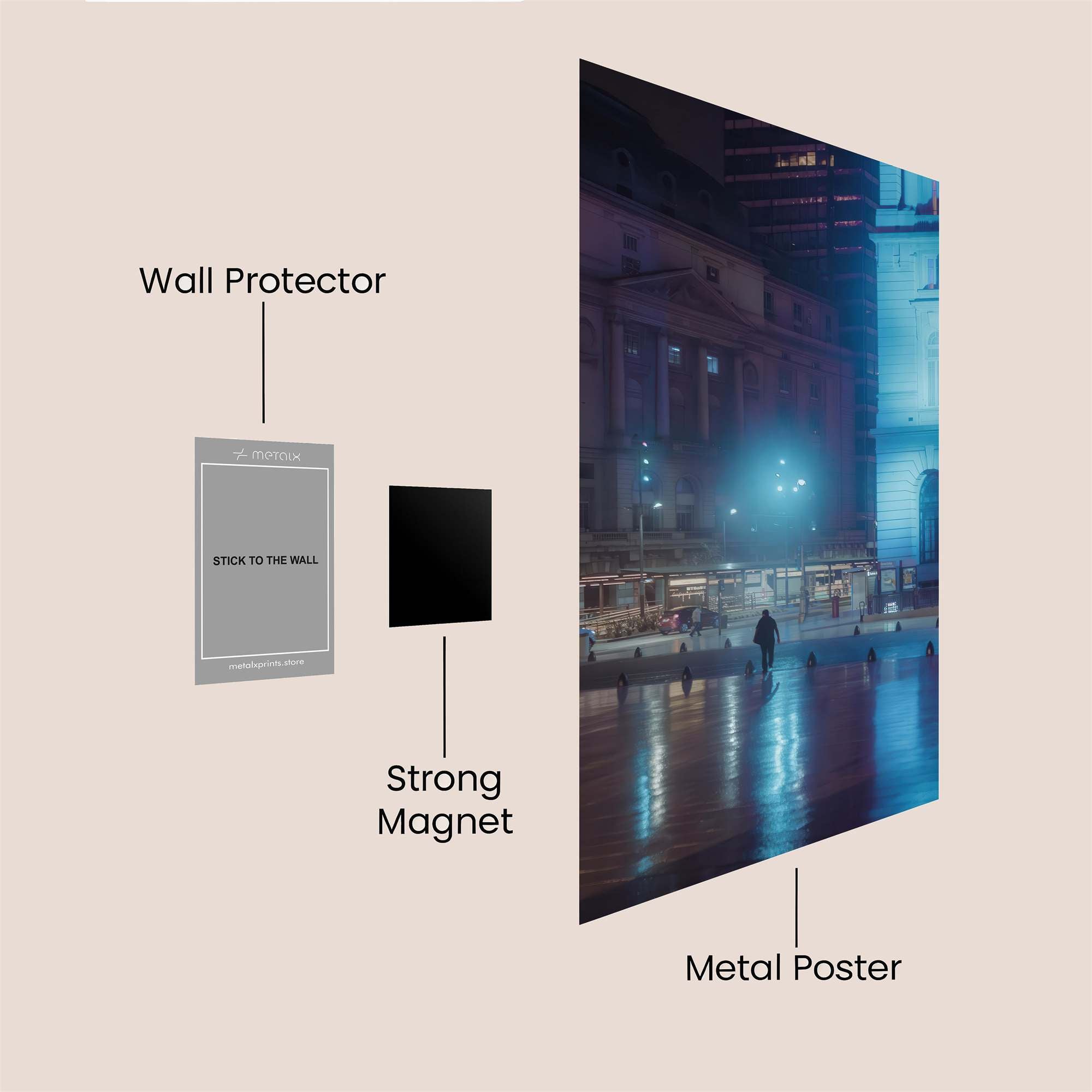 City Glow Safe Wall Magnetic / M