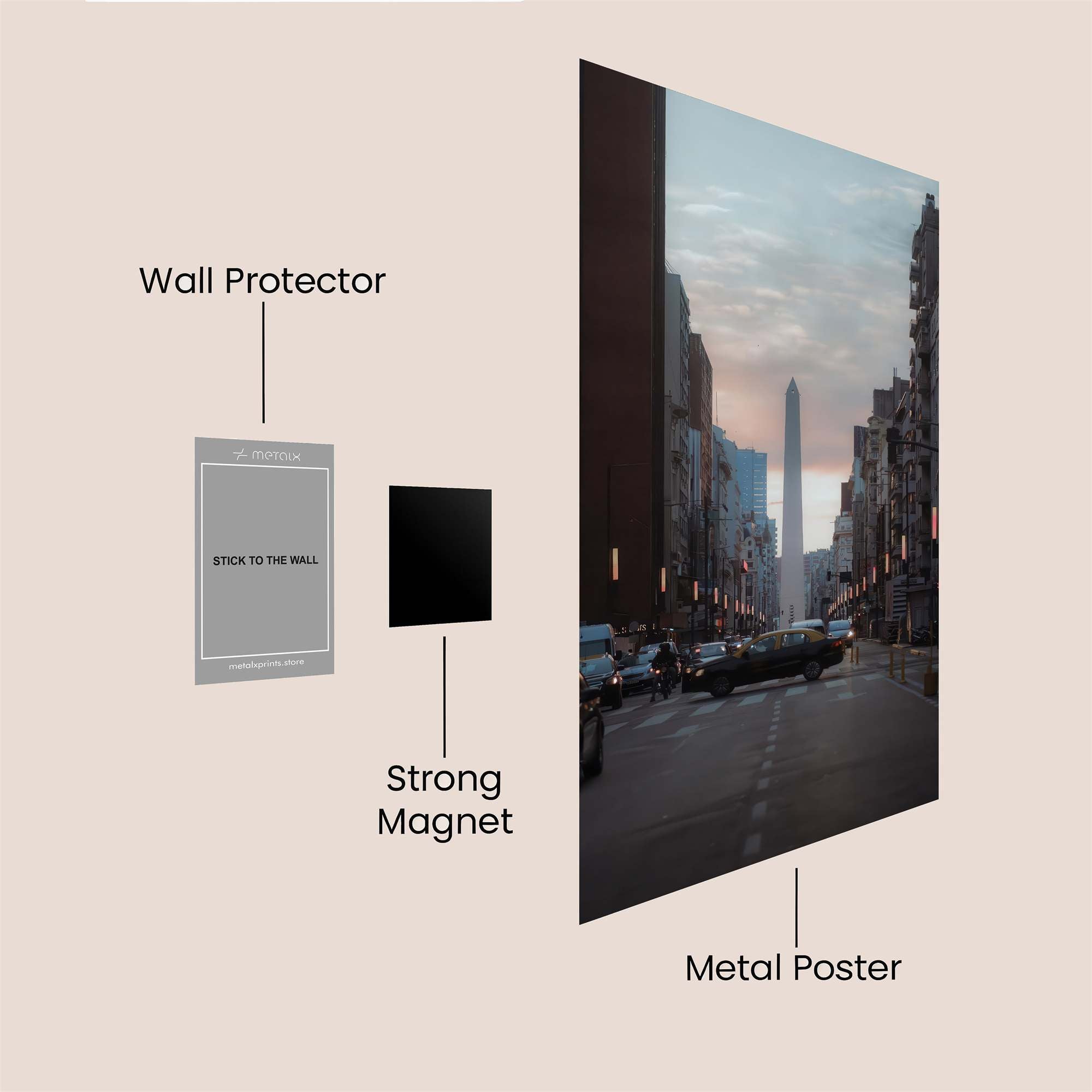 Obelisk Twilight Safe Wall Magnetic / M